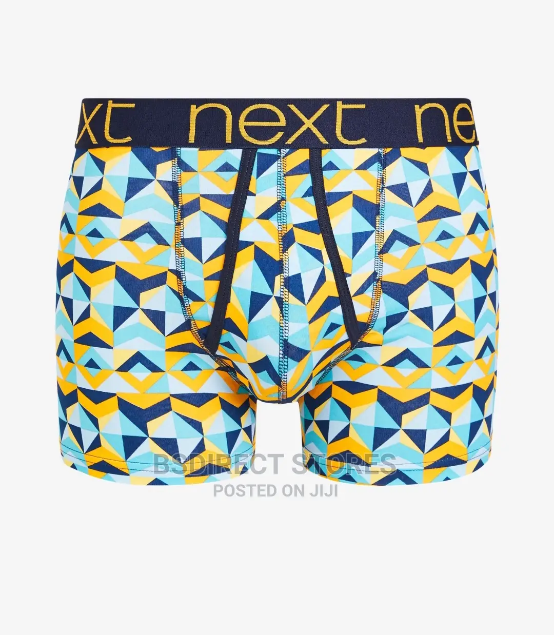 NEXT Geometric Print A-front Luxury Cotton Boxers Pack Of 4