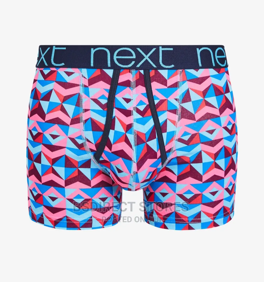 NEXT Geometric Print A-front Luxury Cotton Boxers Pack Of 4