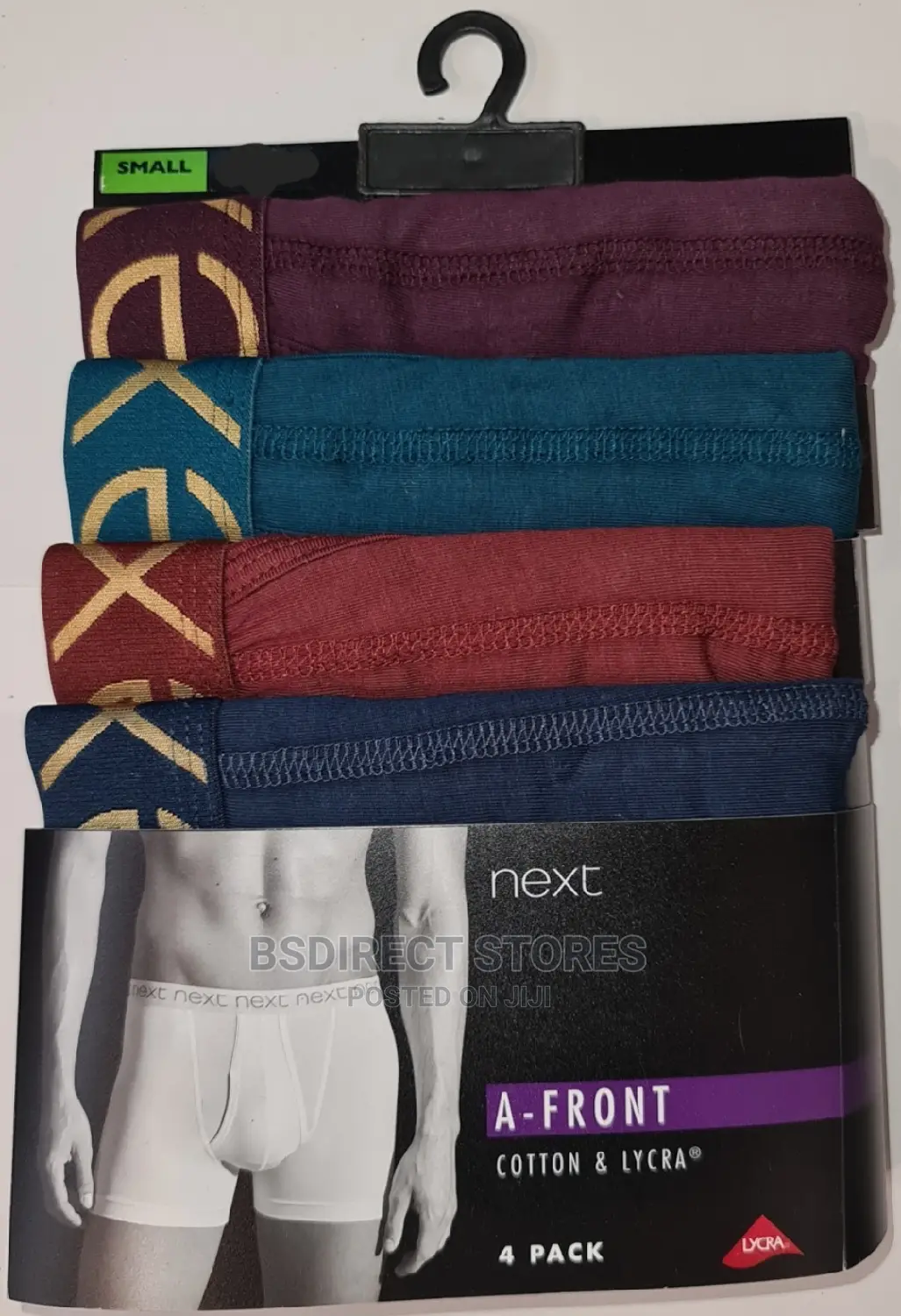 NEXT A-front Rich Colours Luxury Men Cotton Boxers Pack Of 4