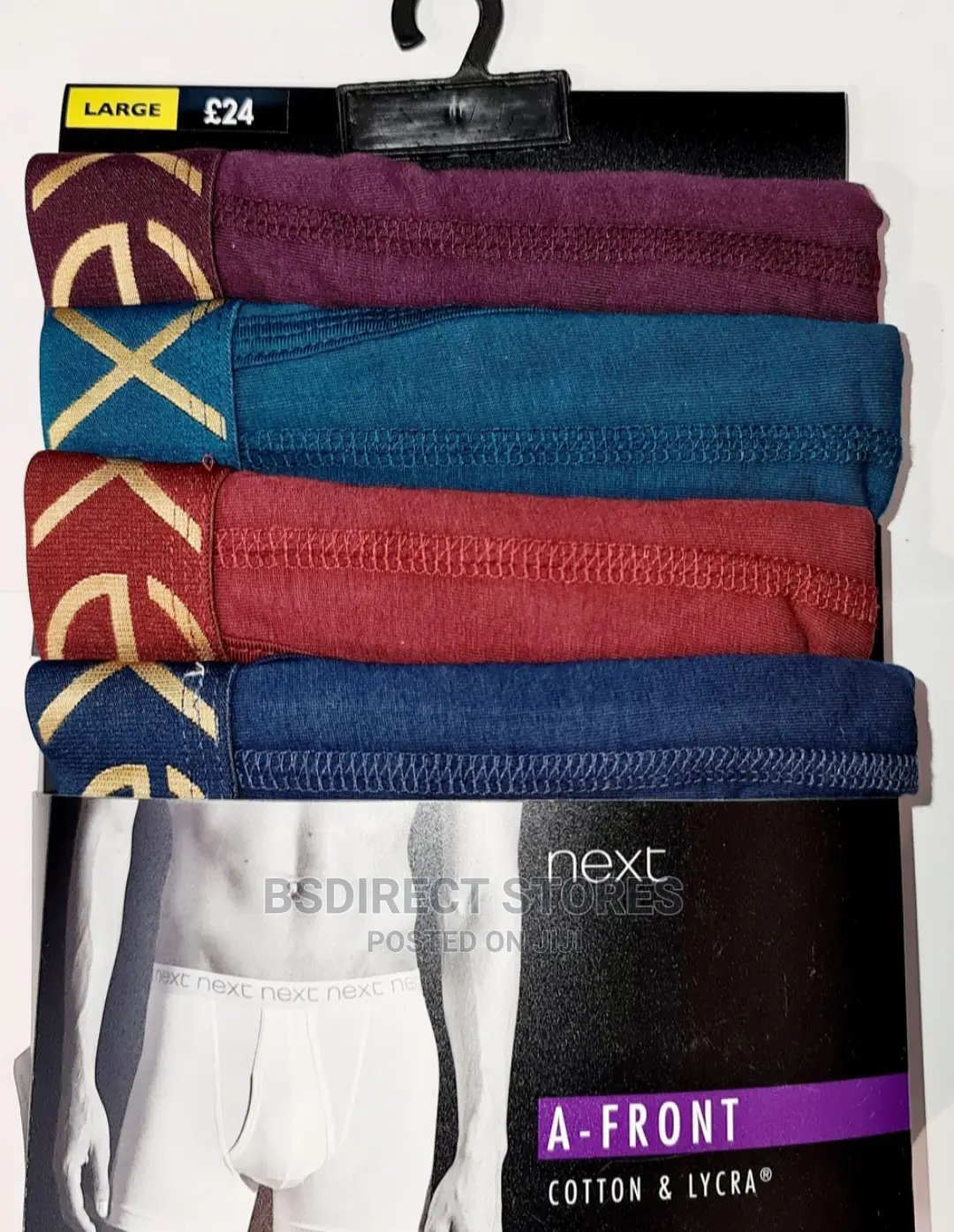 NEXT A-front Rich Colours Luxury Men Cotton Boxers Pack Of 4