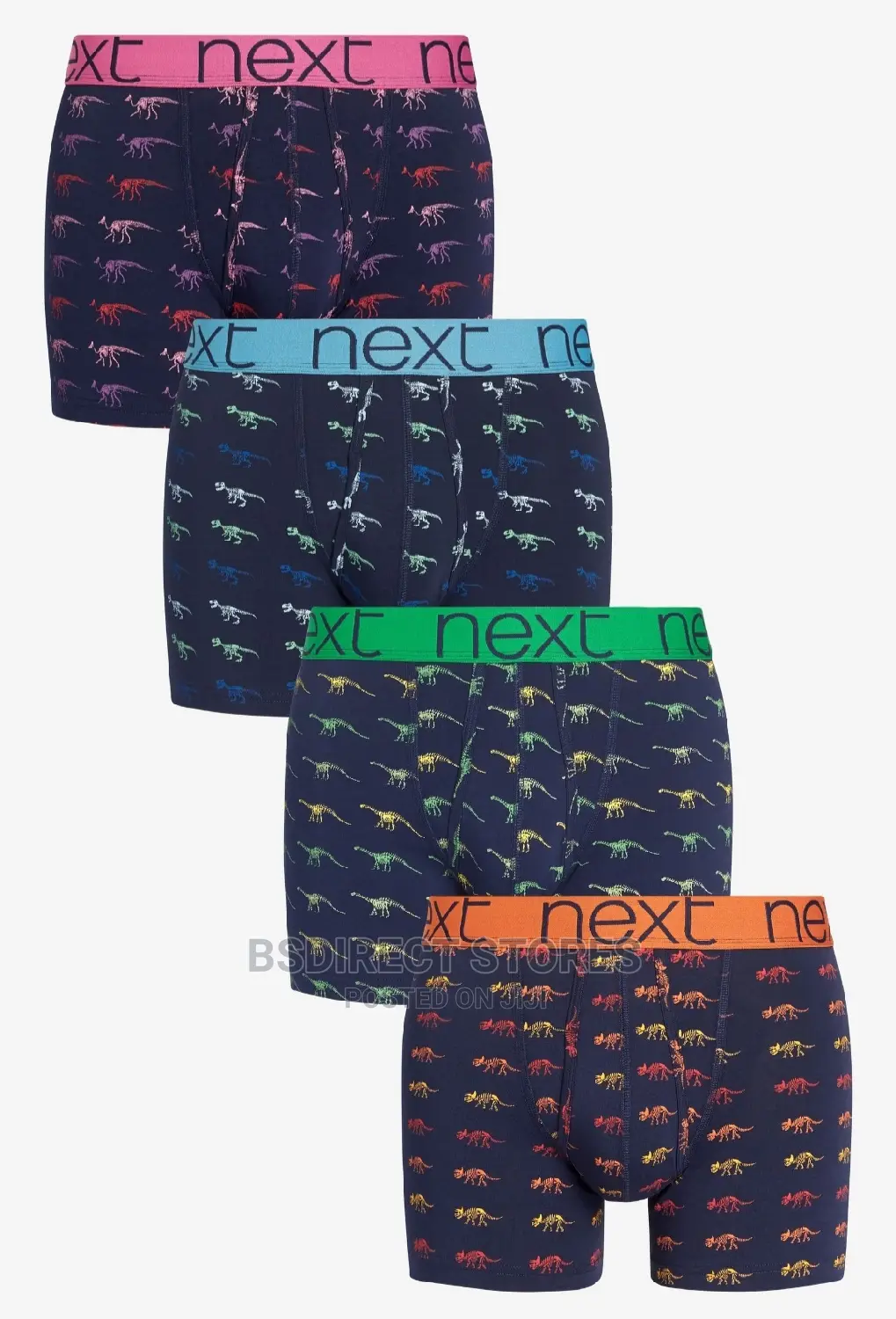 NEXT A-front Dinosaur Luxury Men Cotton Boxers Pack Of Four