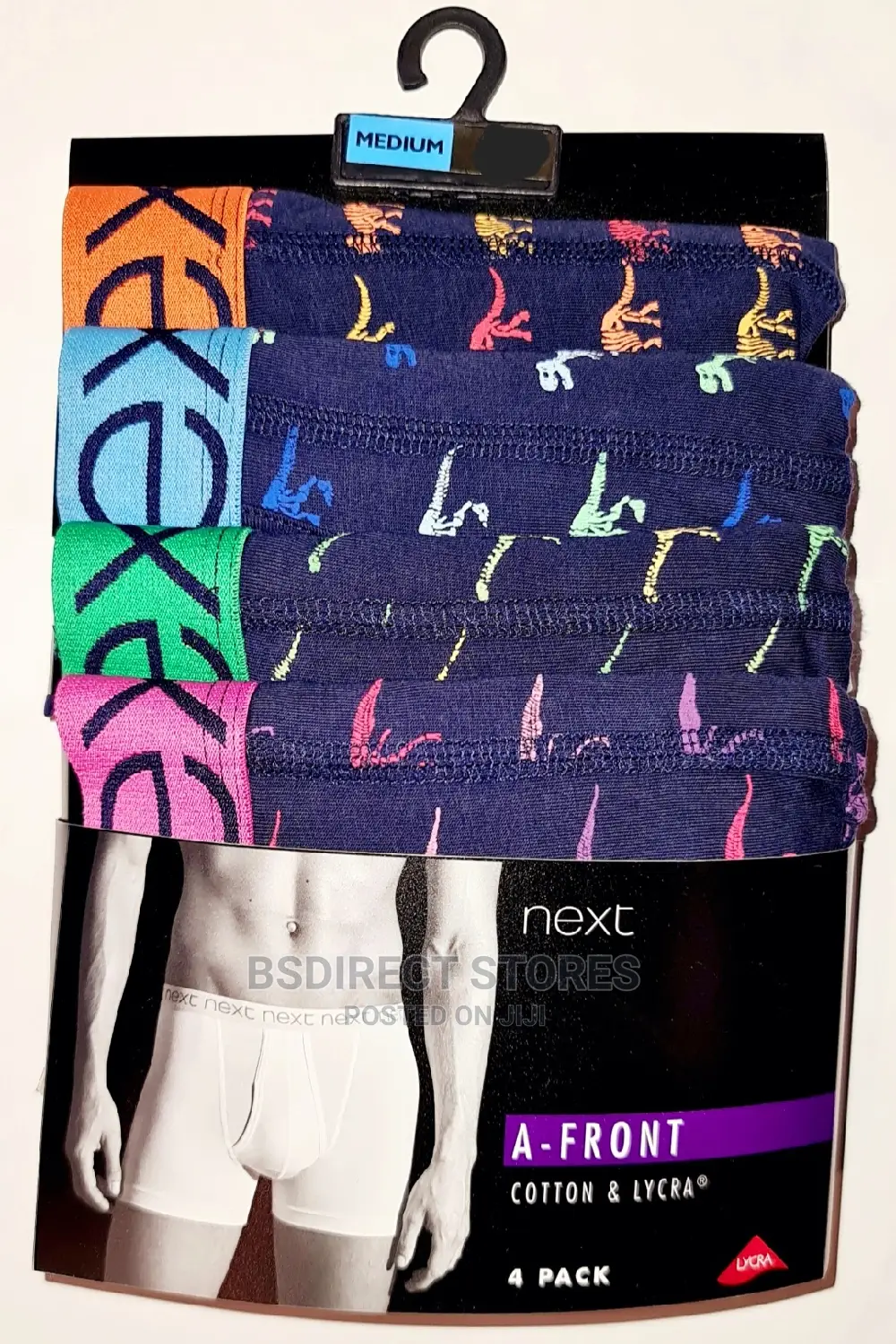 NEXT A-front Dinosaur Luxury Men Cotton Boxers Pack Of Four