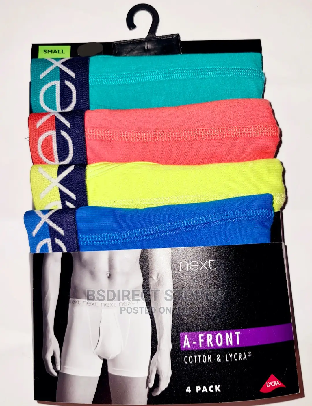 NEXT Bright Colour A-front Luxury Men Cotton Boxer Pack Of 4
