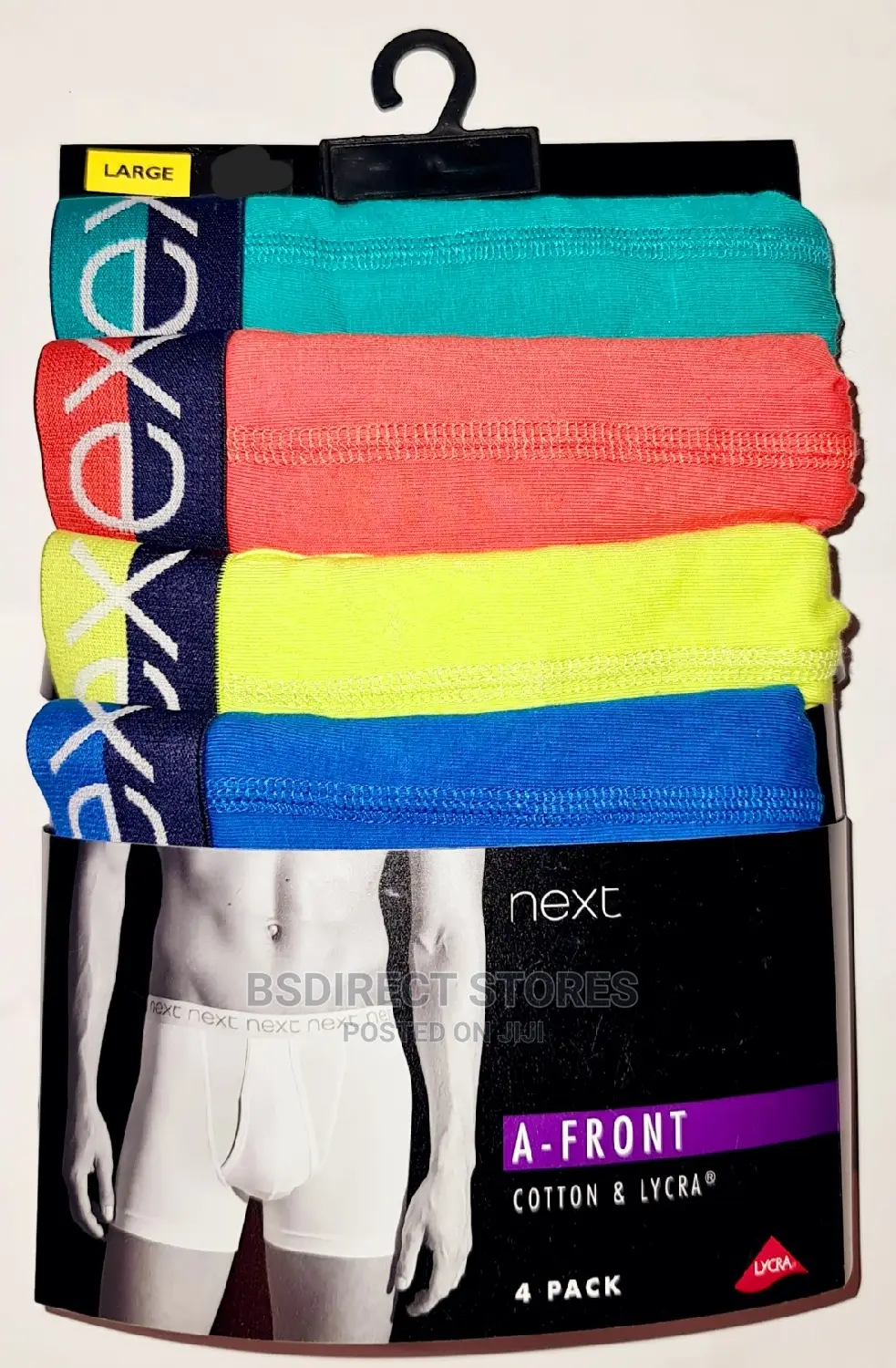NEXT Bright Colour A-front Luxury Men Cotton Boxer Pack Of 4