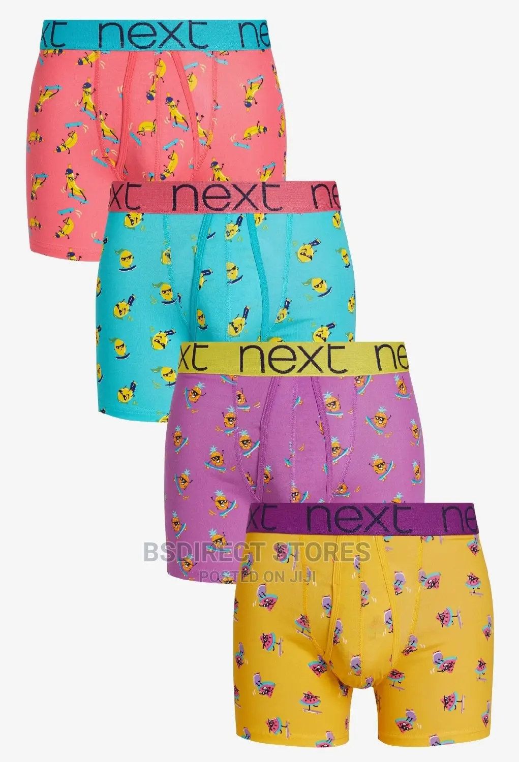 NEXT a-Front Fun-Fruits Luxury Men Cotton Boxers Pack of 4