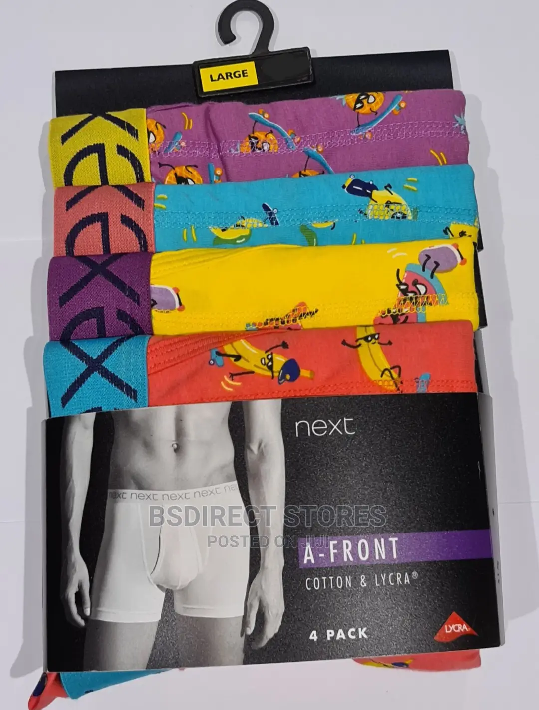 NEXT a-Front Fun-Fruits Luxury Men Cotton Boxers Pack of 4