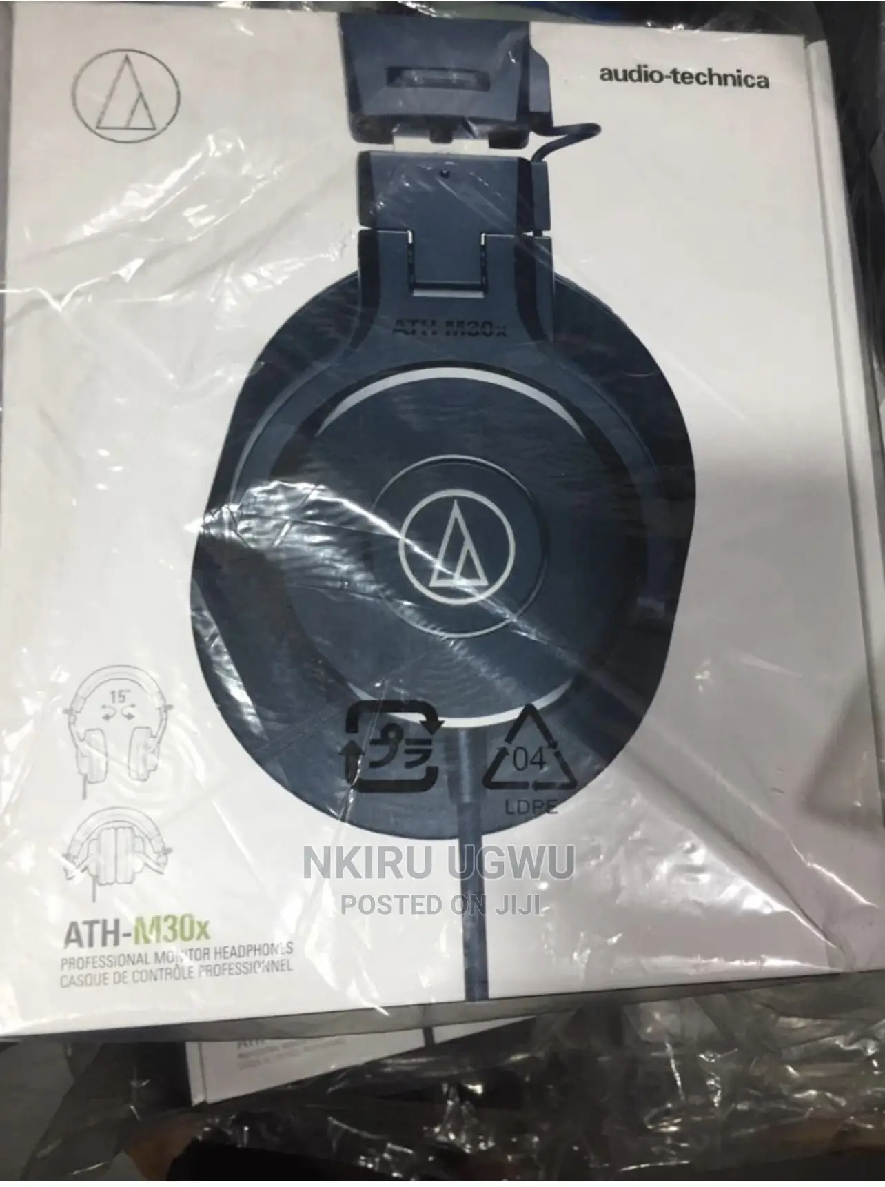 Audio-Technica Ath-M30x Closed-Back Monitor Headphones