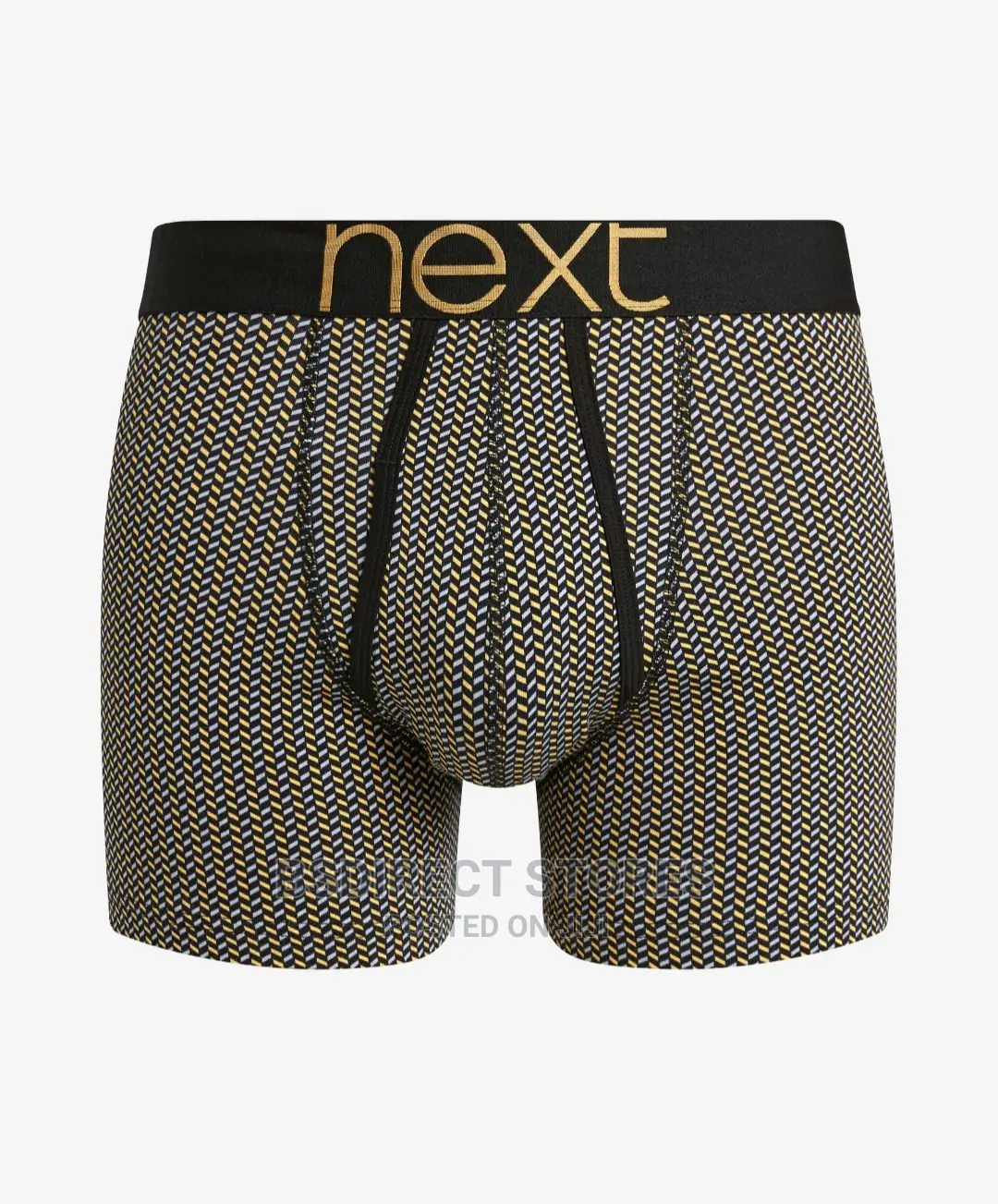 NEXT Black/Gold Pattern a-Front Luxury Men Boxers Pack of 4