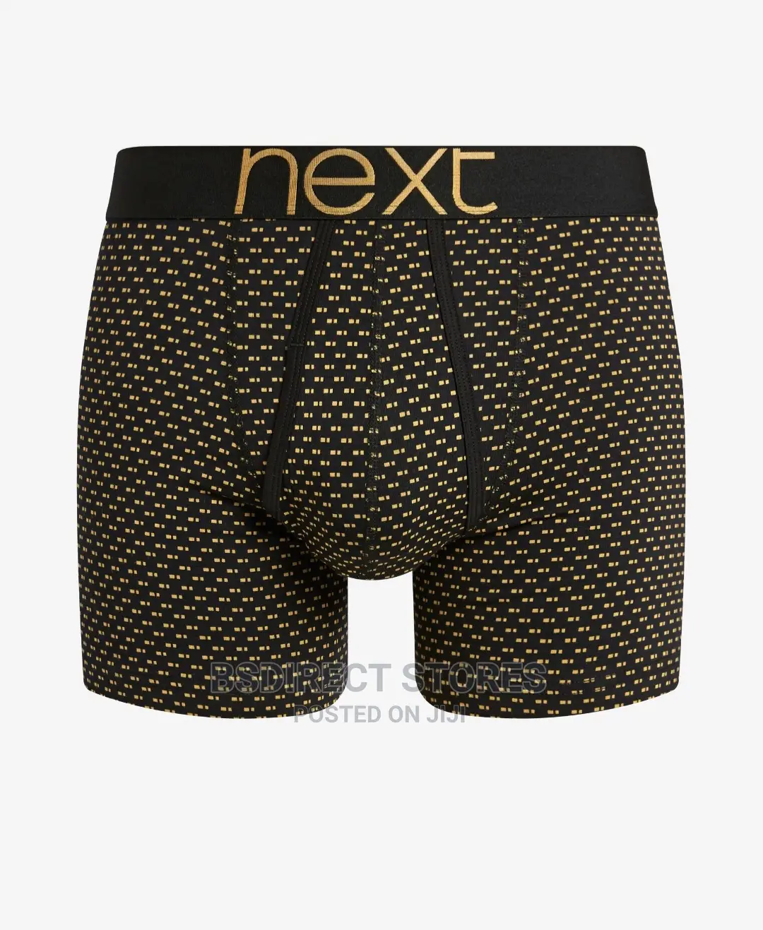 NEXT Black/Gold Pattern a-Front Luxury Men Boxers Pack of 4