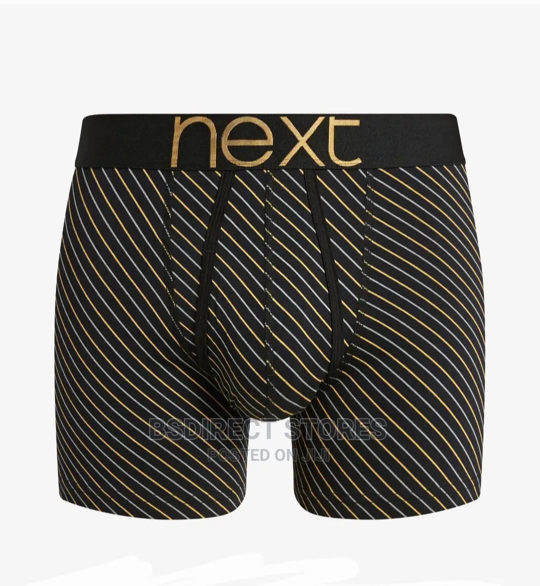 NEXT Black/Gold Pattern a-Front Luxury Men Boxers Pack of 4