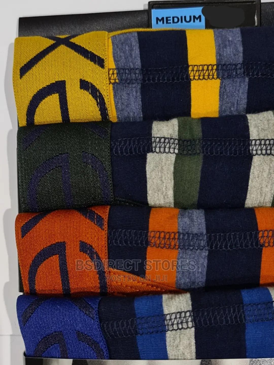 NEXT a-Front Large Stripe Luxury Men Cotton Boxers Pack of 4