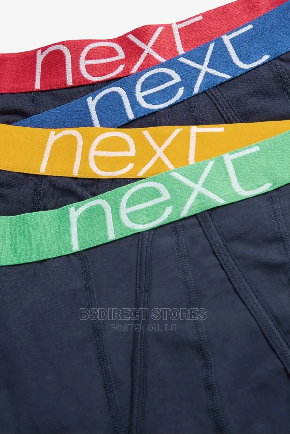 NEXT a-Front Bright Waistband Luxury Cotton Boxers Pack of 4