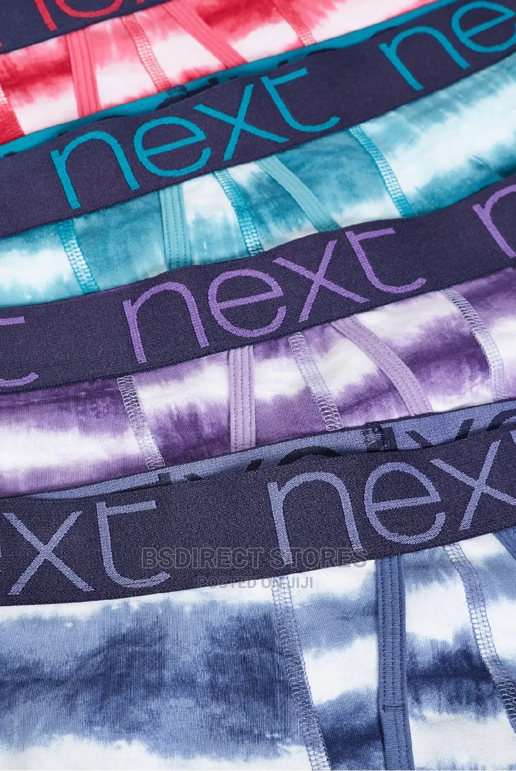 NEXT a-Front Tie-Dye Pattern Luxury Cotton Boxers Pack of 4