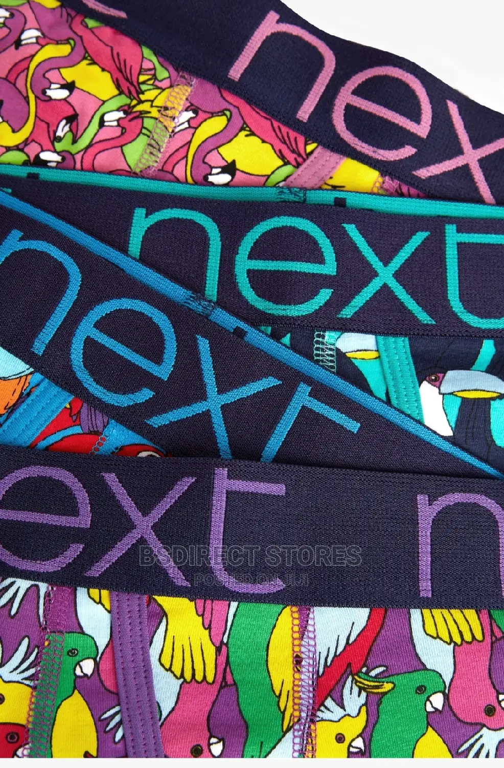 NEXT a- Front Bird Print Luxury Men Cotton Boxers Pack of 4