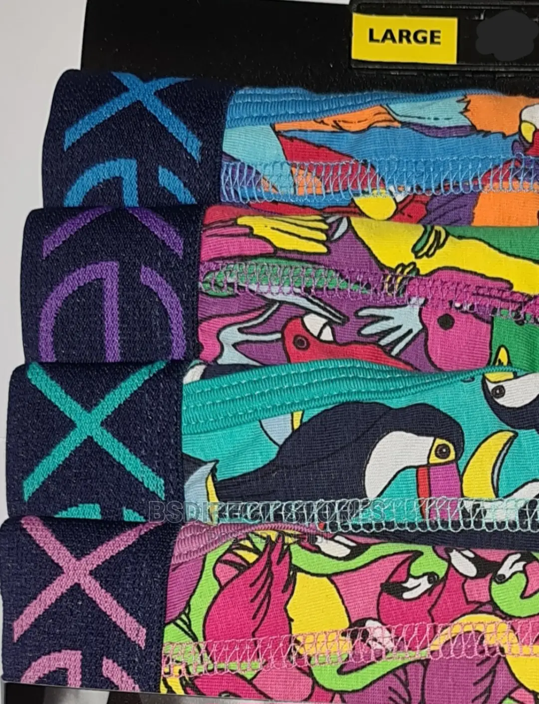 NEXT a- Front Bird Print Luxury Men Cotton Boxers Pack of 4