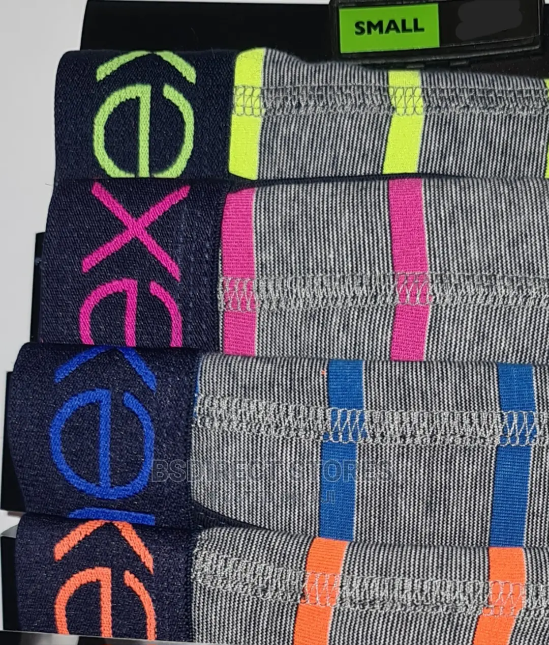 NEXT A-front Neon Stripe Luxury Men Cotton Boxers Pack Of 4