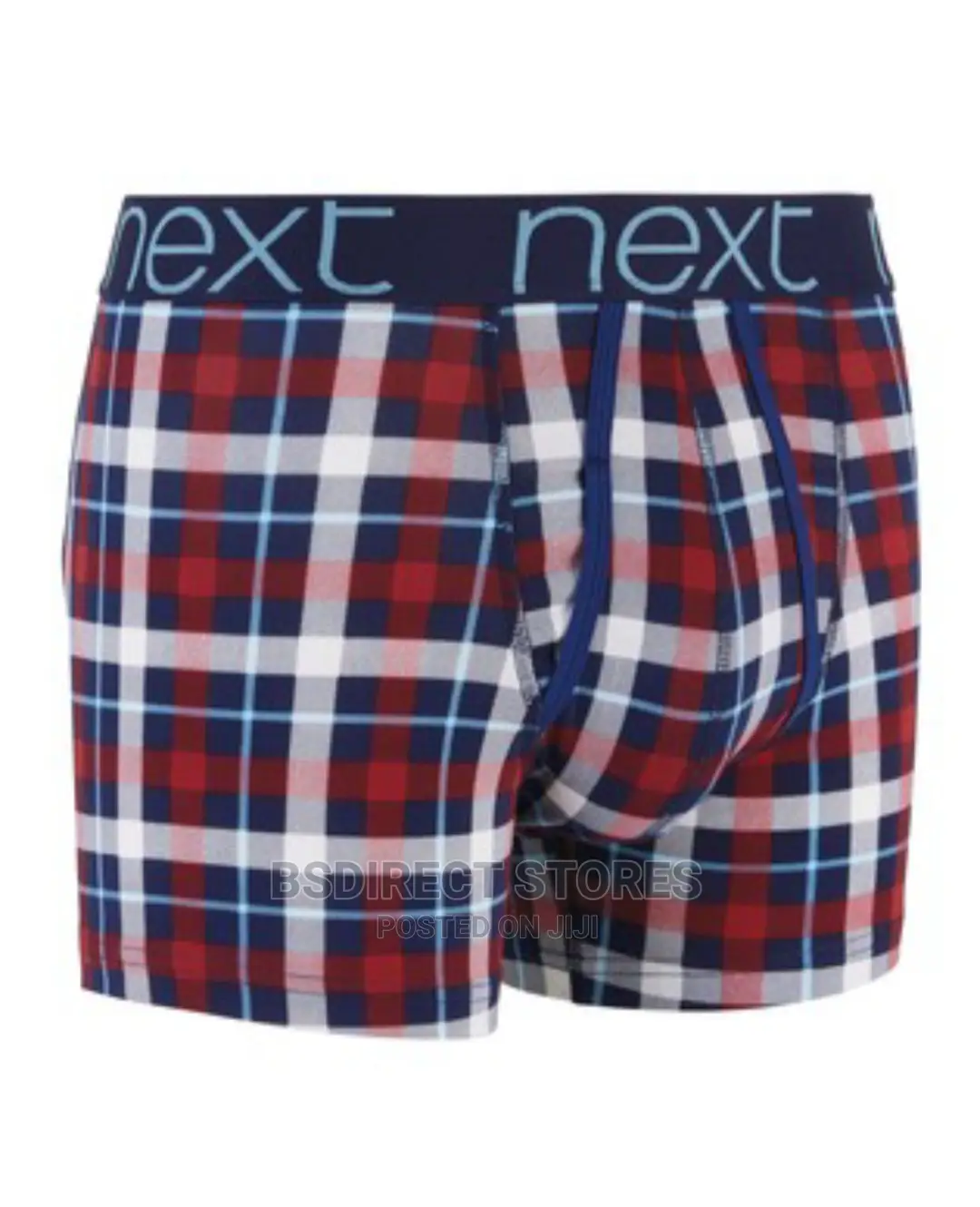 NEXT a-Front Bright Check Luxury Cotton Boxers Pack of Four