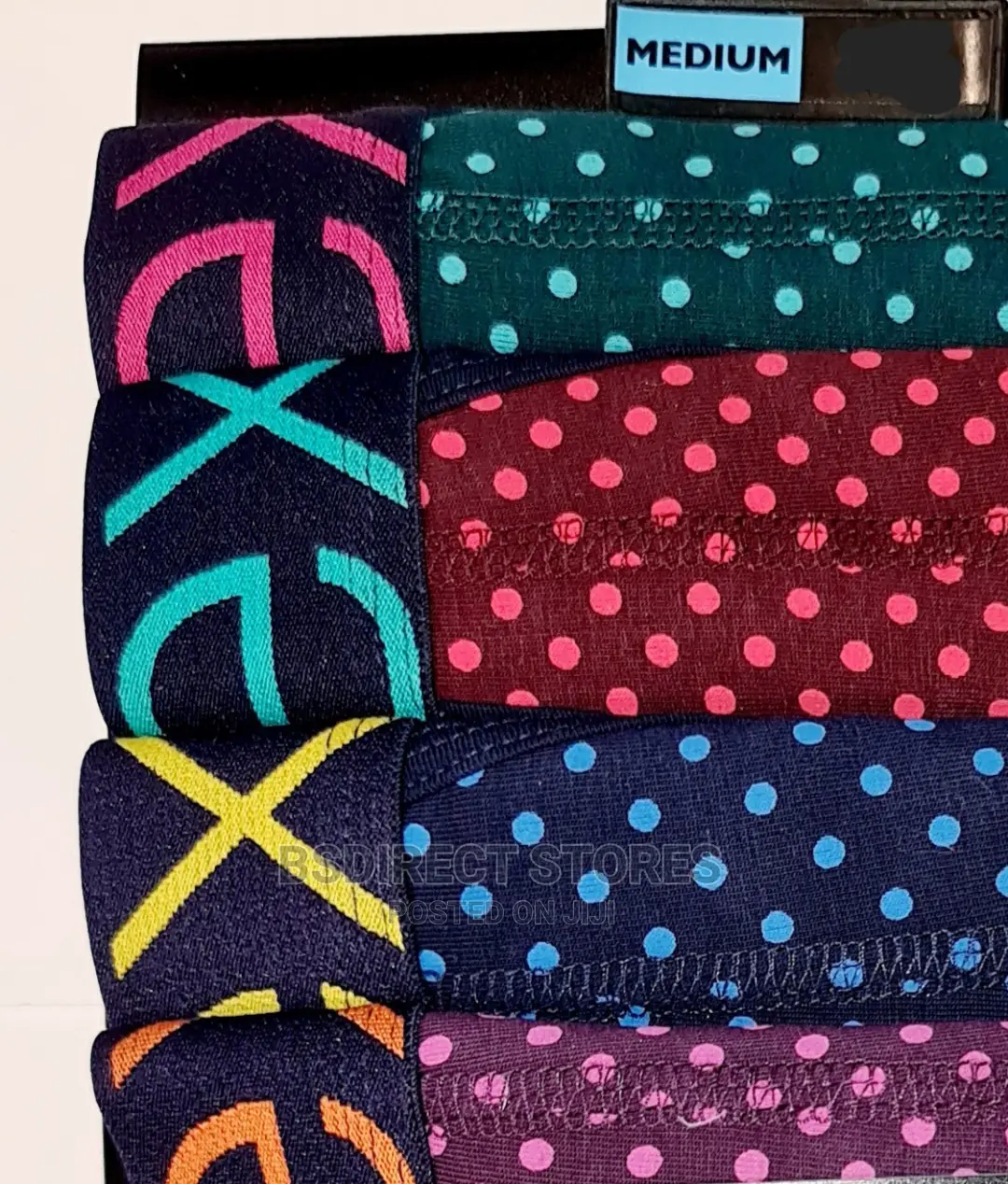 NEXT a-Front Tonal Spot Luxury Men Cotton Boxers Pack of 4