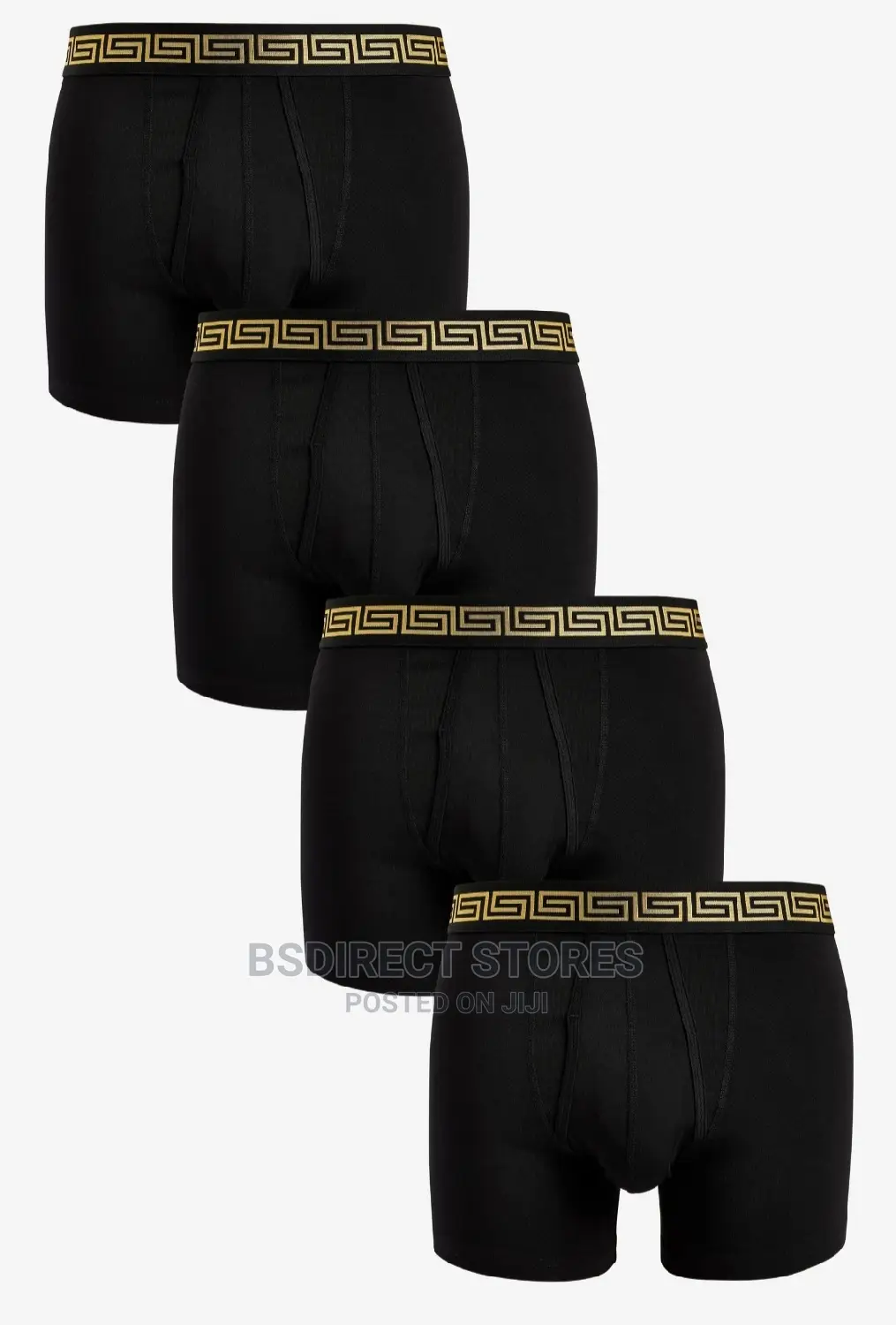 NEXT a-Front Gold Pattern Waistband Luxury Boxers Pack of 4