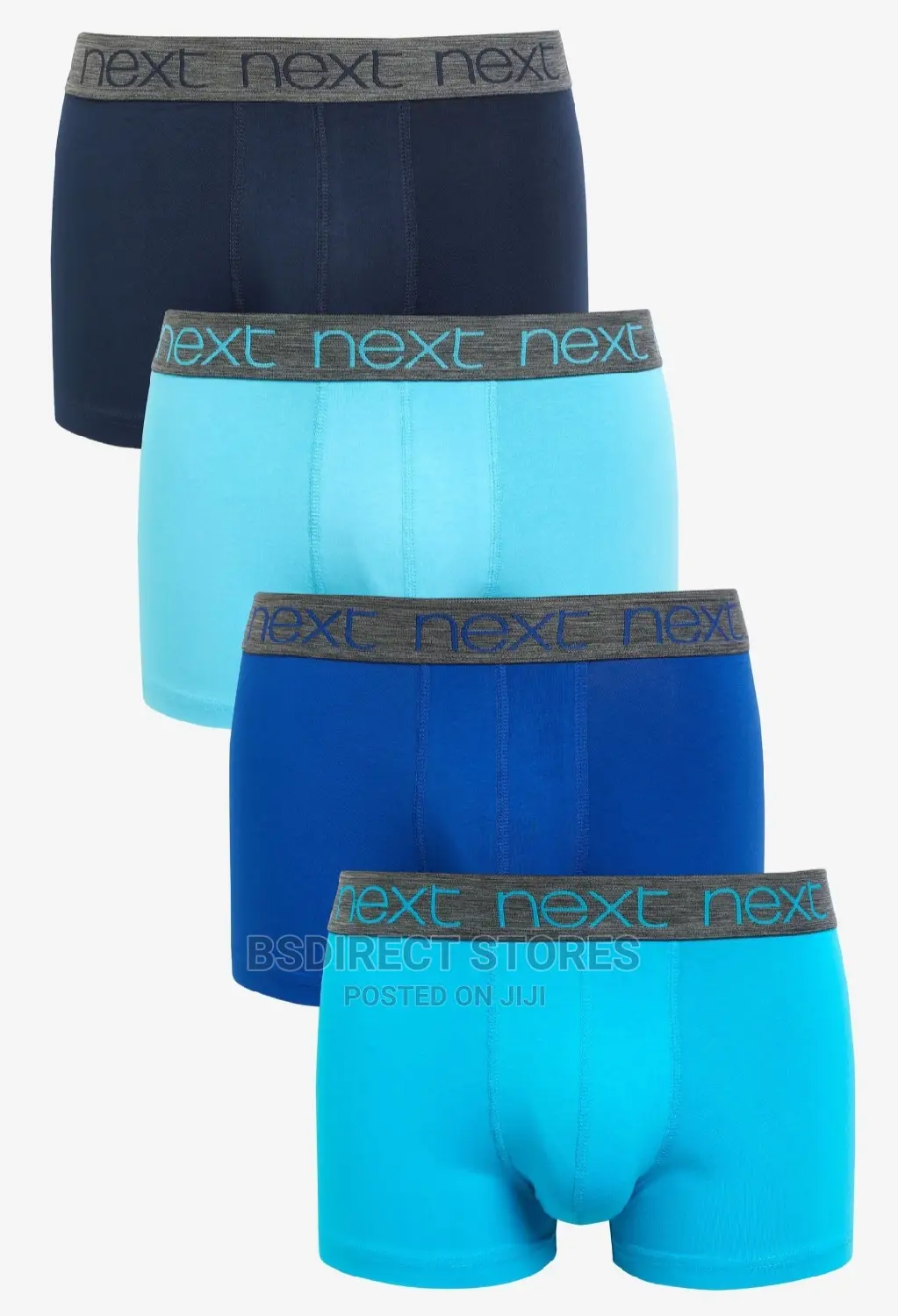 NEXT Hipsters Blues Luxury Men Cotton Boxers Pack of Four
