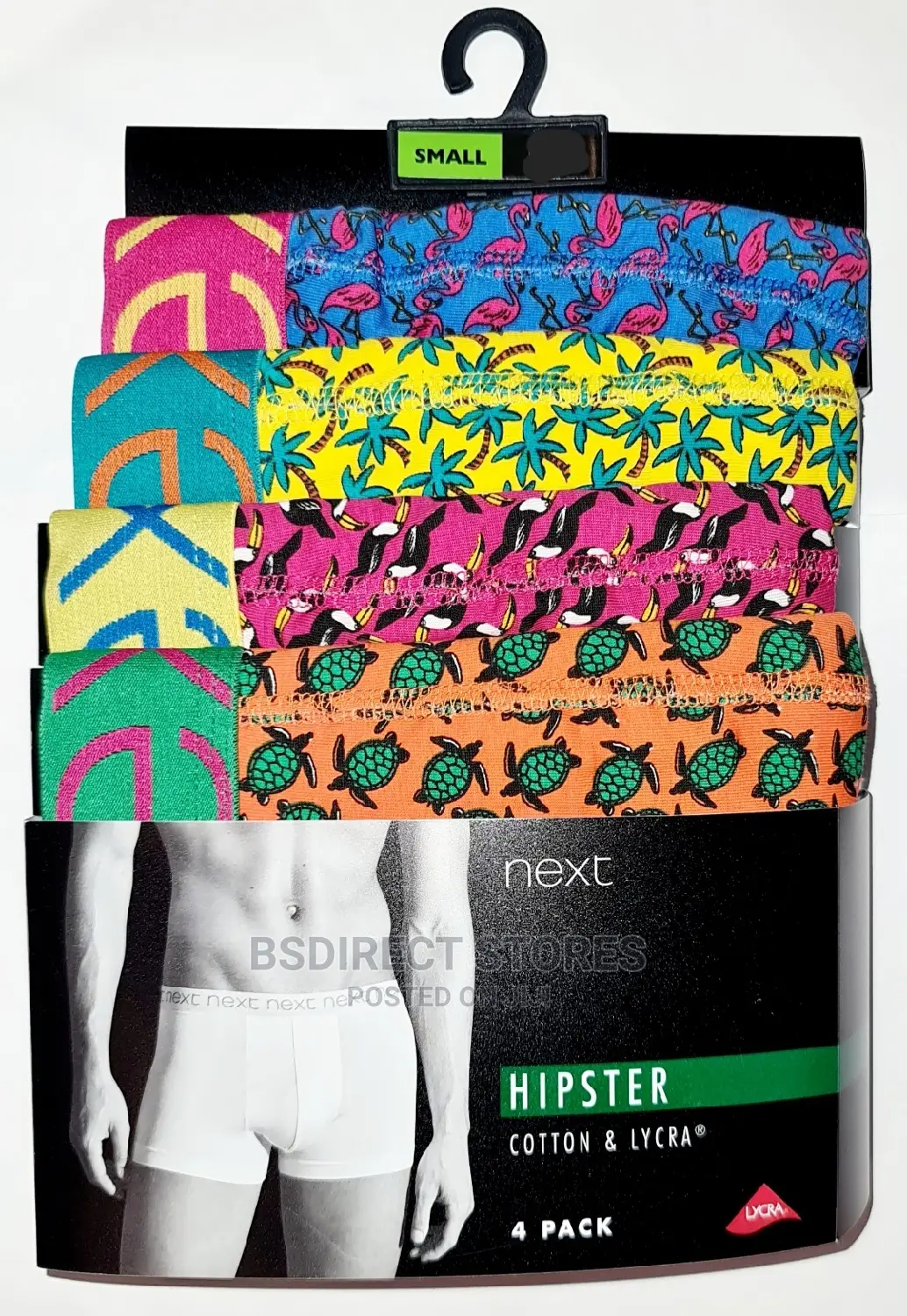 NEXT Hipsters ALOHA Pattern Luxury Cotton Boxers Pack of 4