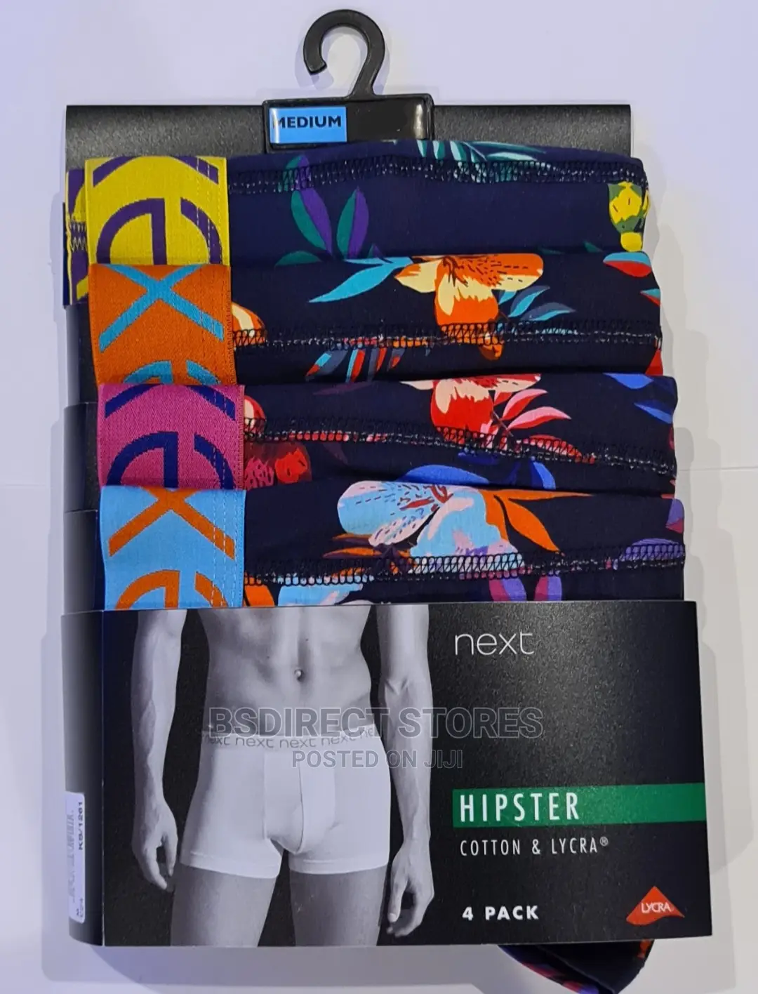 NEXT Hipsters Tropical Flowers Pattern Men Boxers Pack of 4