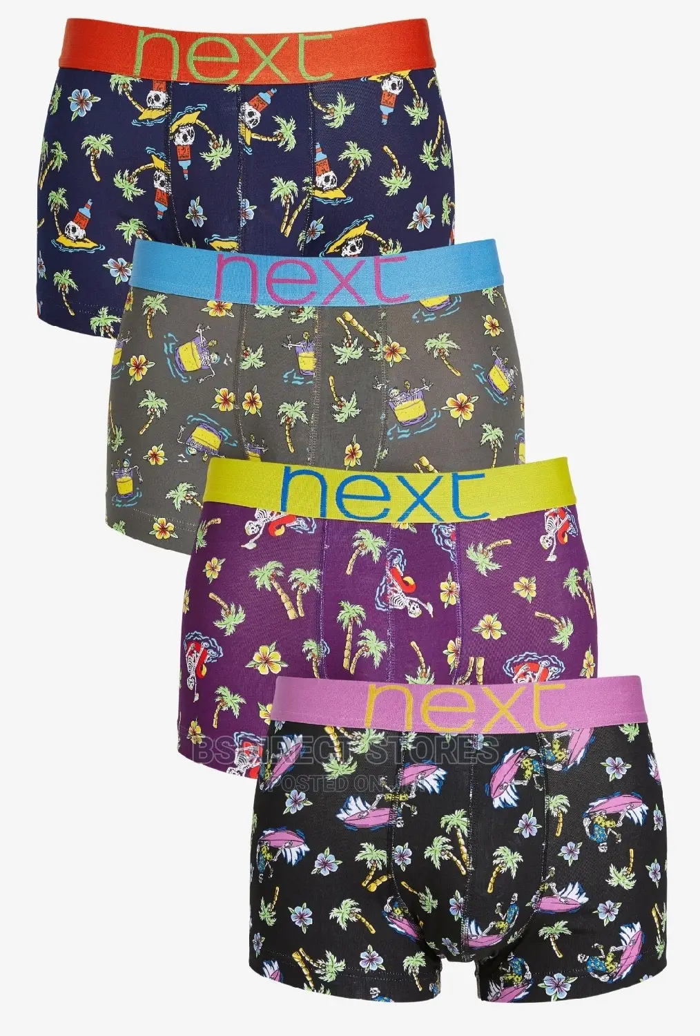 NEXT Hipsters Coast Life Luxury Men Cotton Boxers Pack of 4