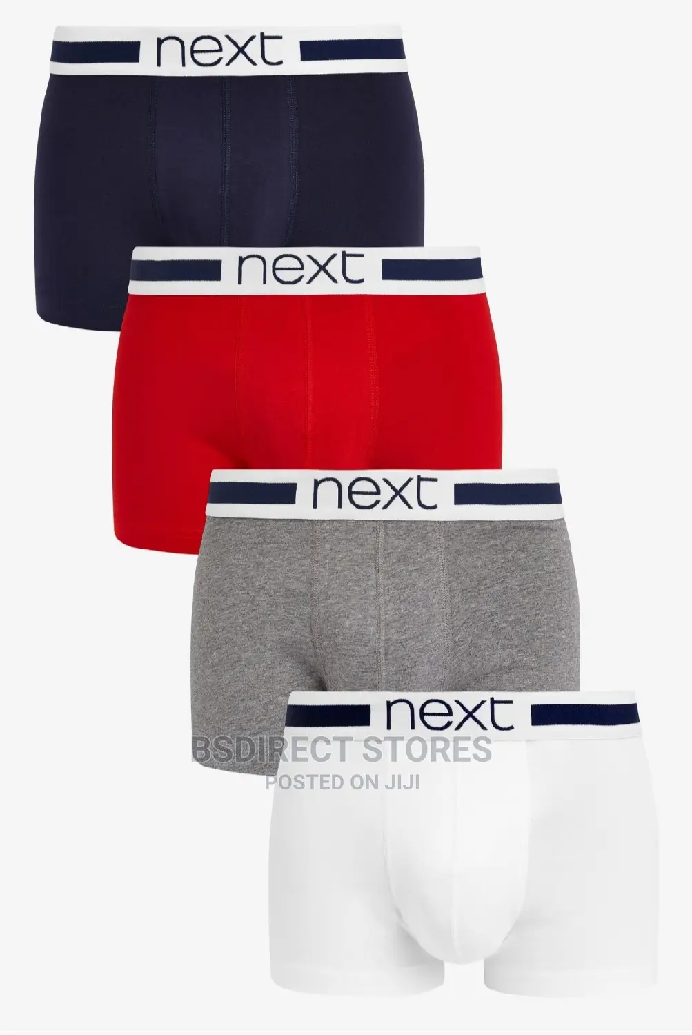 NEXT Hipsters Red/Navy Luxury Men Cotton Boxers Pack of Four