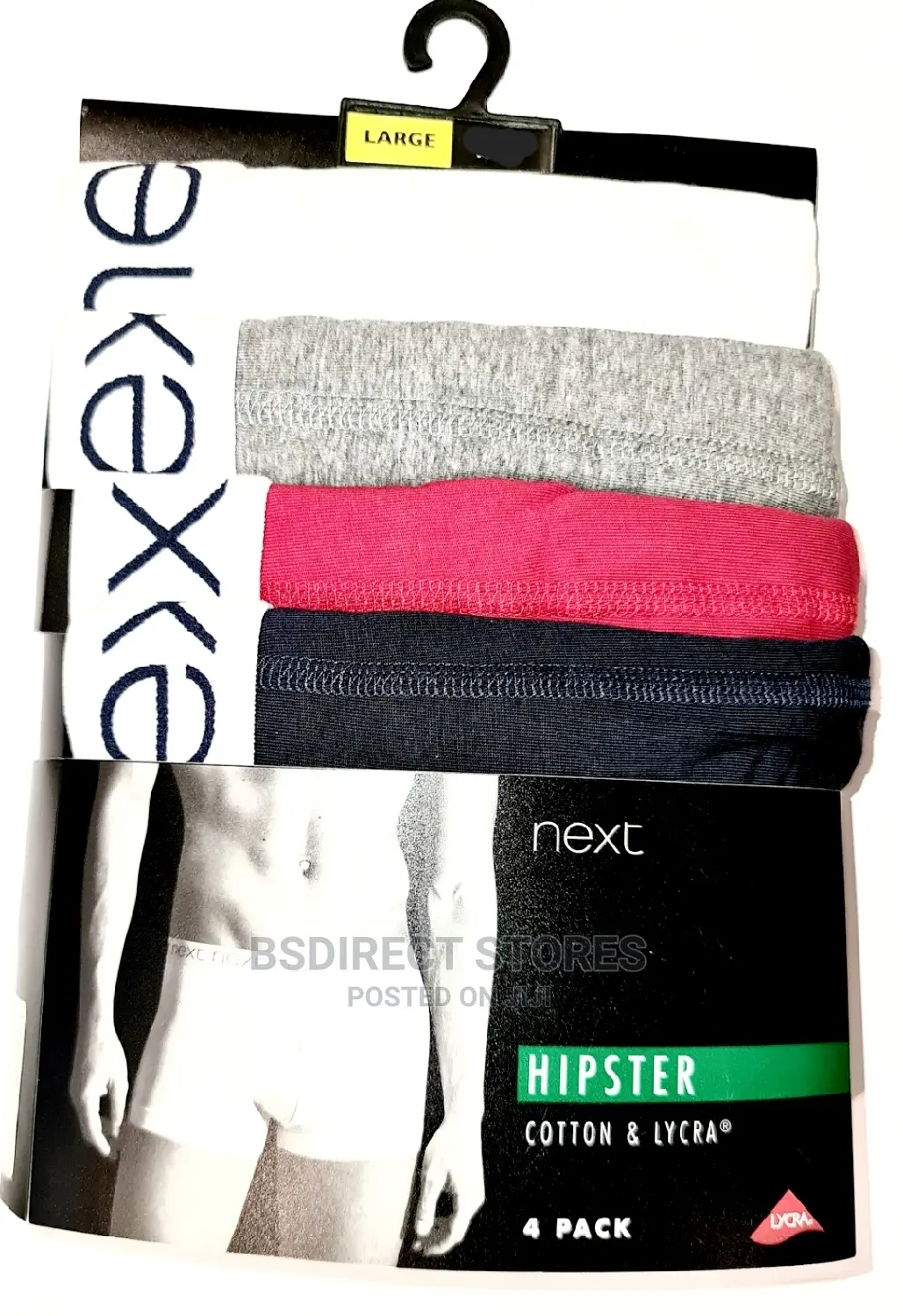 NEXT Hipsters Red/Navy Luxury Men Cotton Boxers Pack of Four