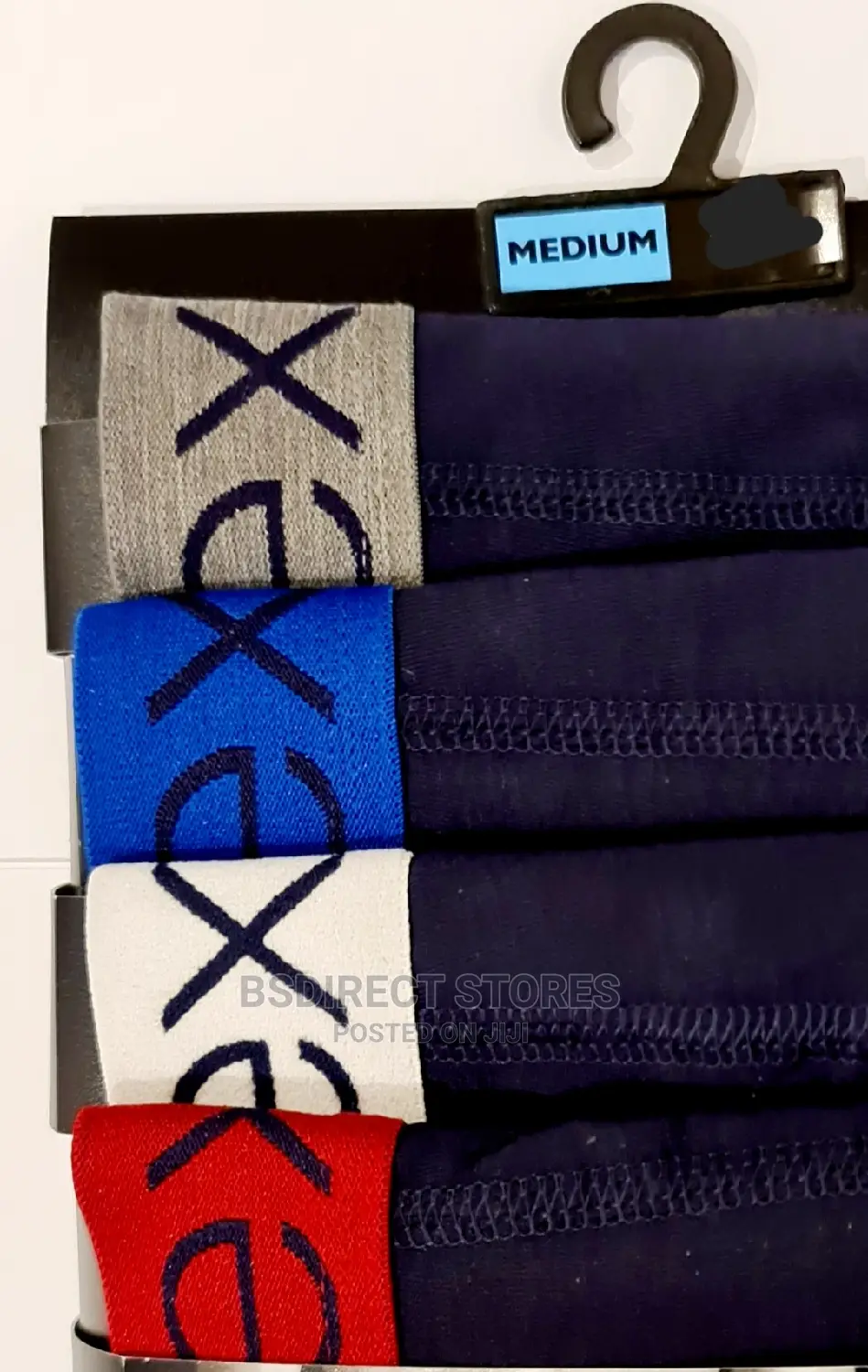NEXT Hipsters Navy Colour Waistband Luxury Boxers Pack of 4
