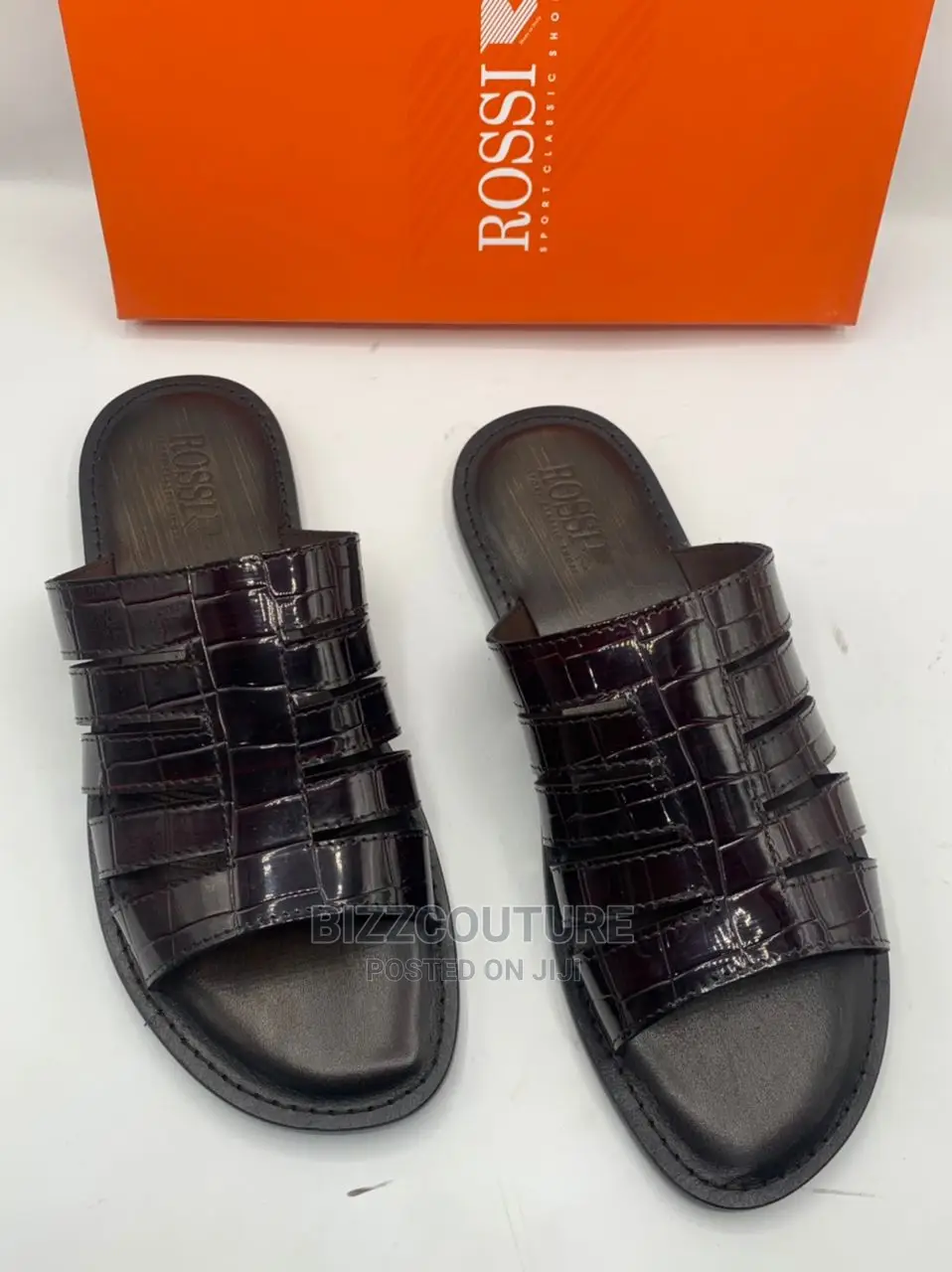 Original ROSSI Leather Slippers Available in Store