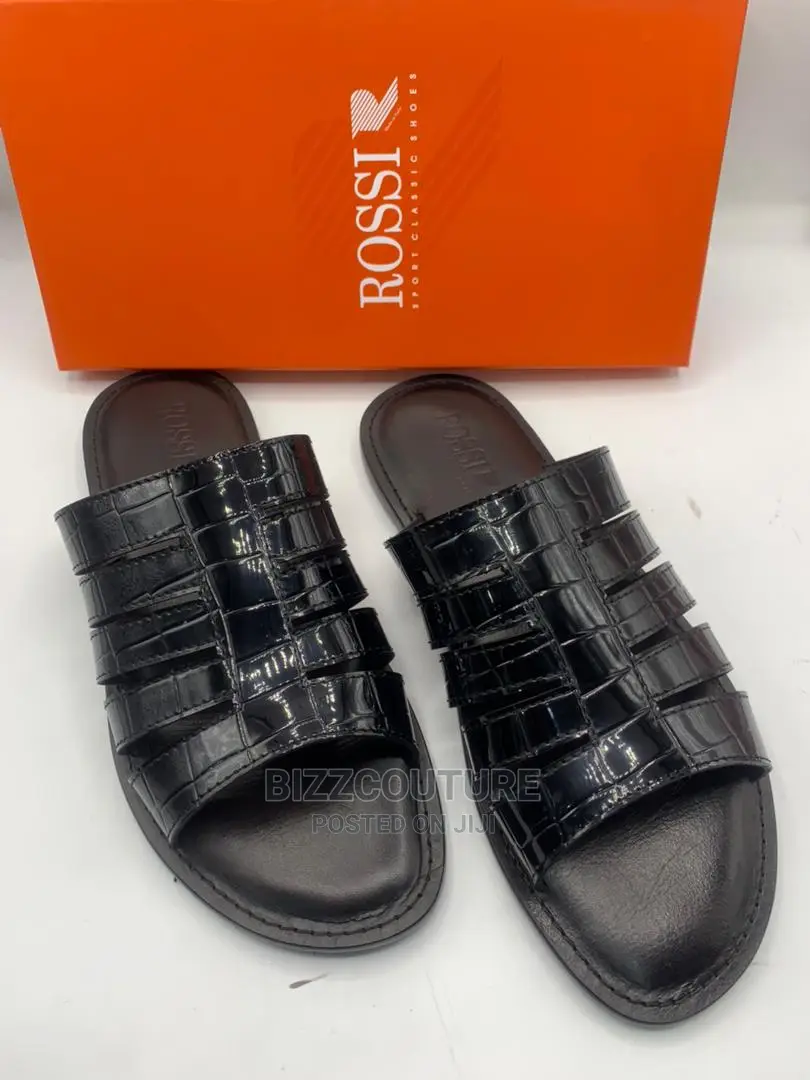 Original ROSSI Leather Slippers Available in Store