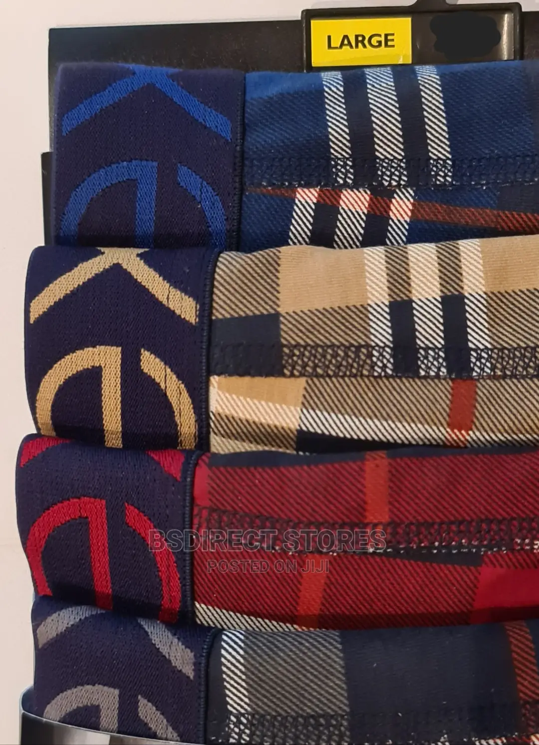 NEXT Hipsters Check Waistband Luxury Cotton Boxers Pack of 4