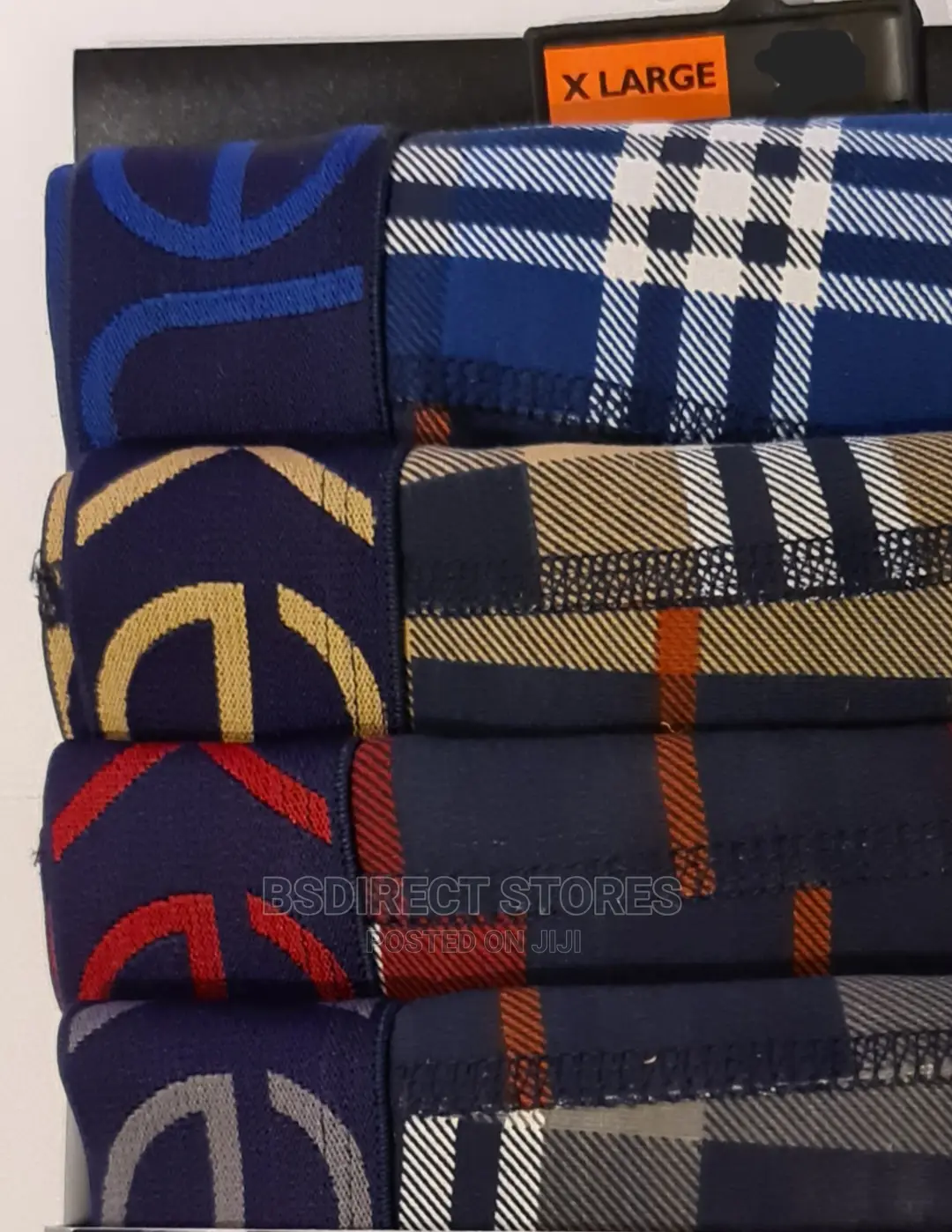 NEXT Hipsters Check Waistband Luxury Cotton Boxers Pack of 4