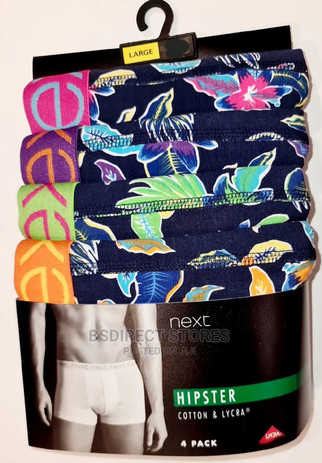 NEXT Hipsters Floral Print Luxury Cotton Boxers Pack of Four