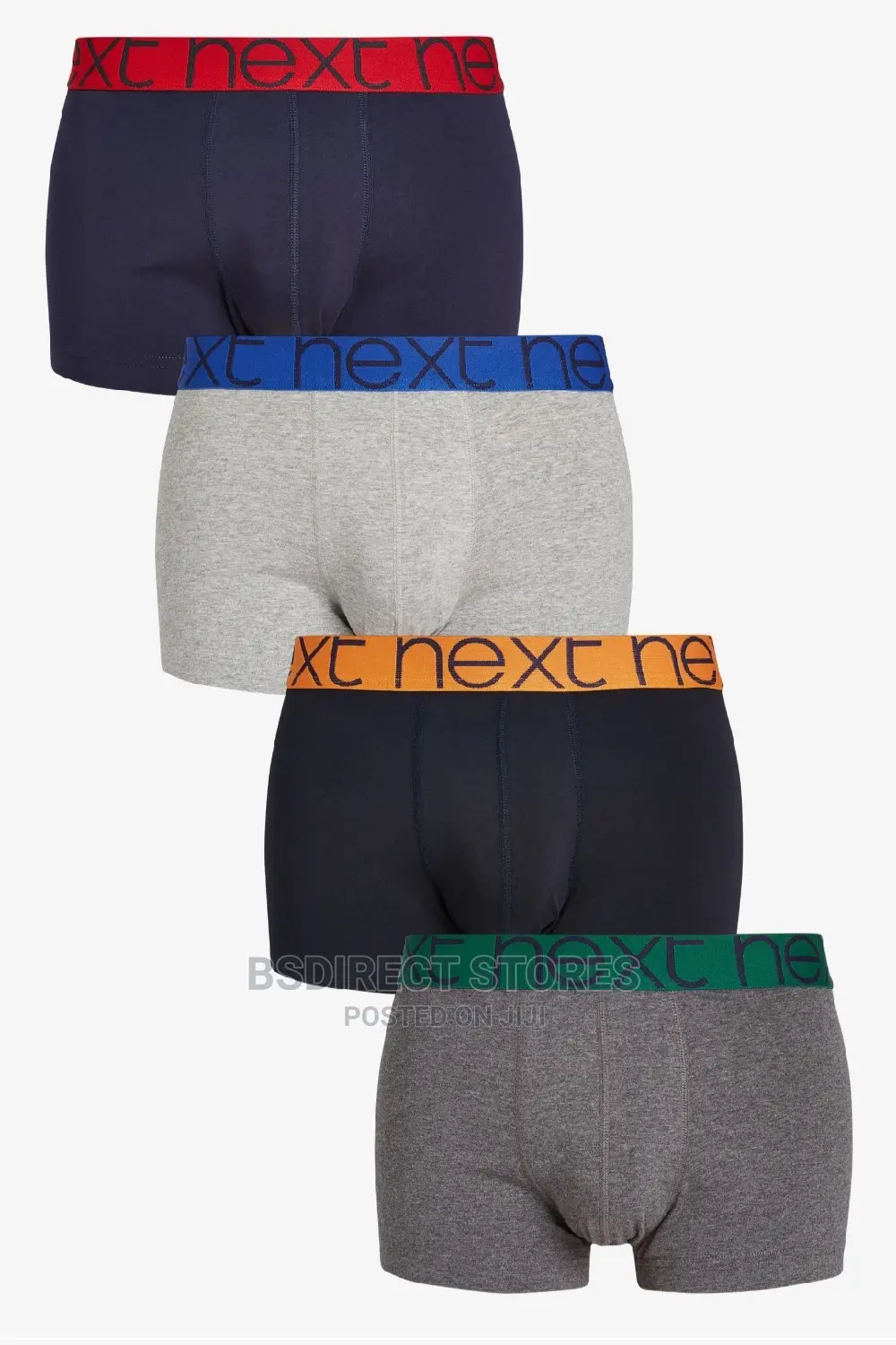 NEXT Hipsters Grey/Navy Luxury Men Cotton Boxers Pack of 4
