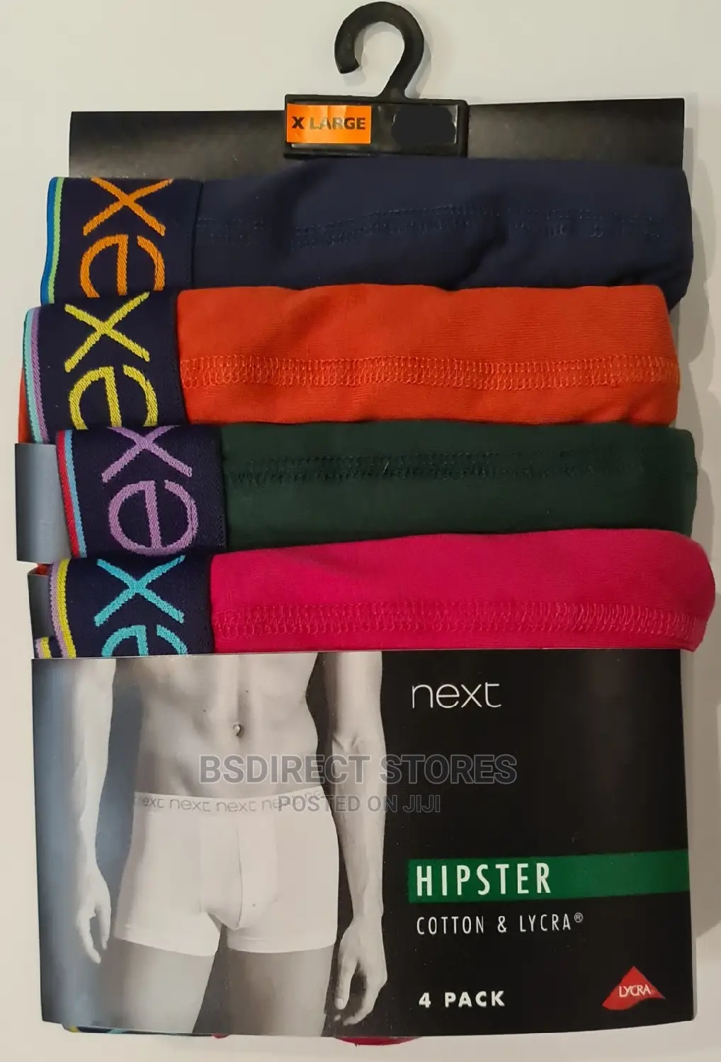 NEXT Hipsters Bright Colour Luxury Cotton Boxers Pack of 4