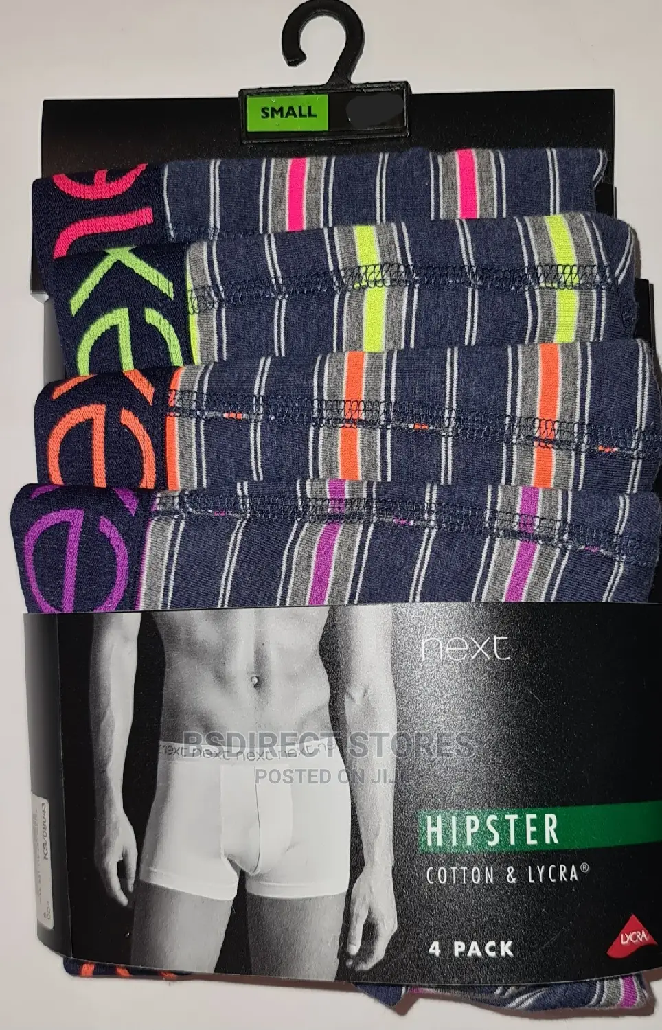 NEXT Hipsters Fluro Luxury Men Cotton Boxers Pack of 4