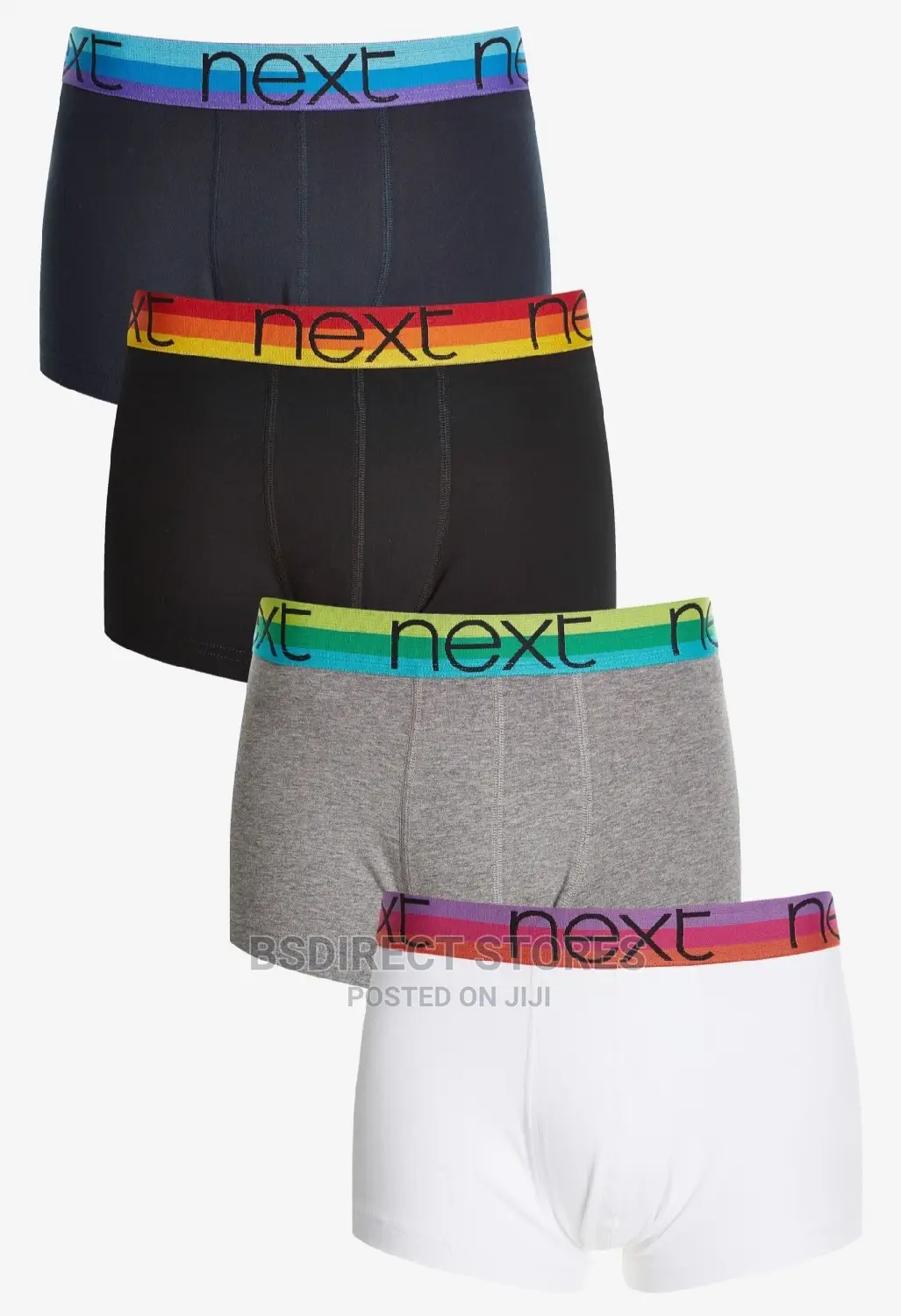 NEXT Hipsters Bright Waistband Luxury Cotton Boxer Pack of 4