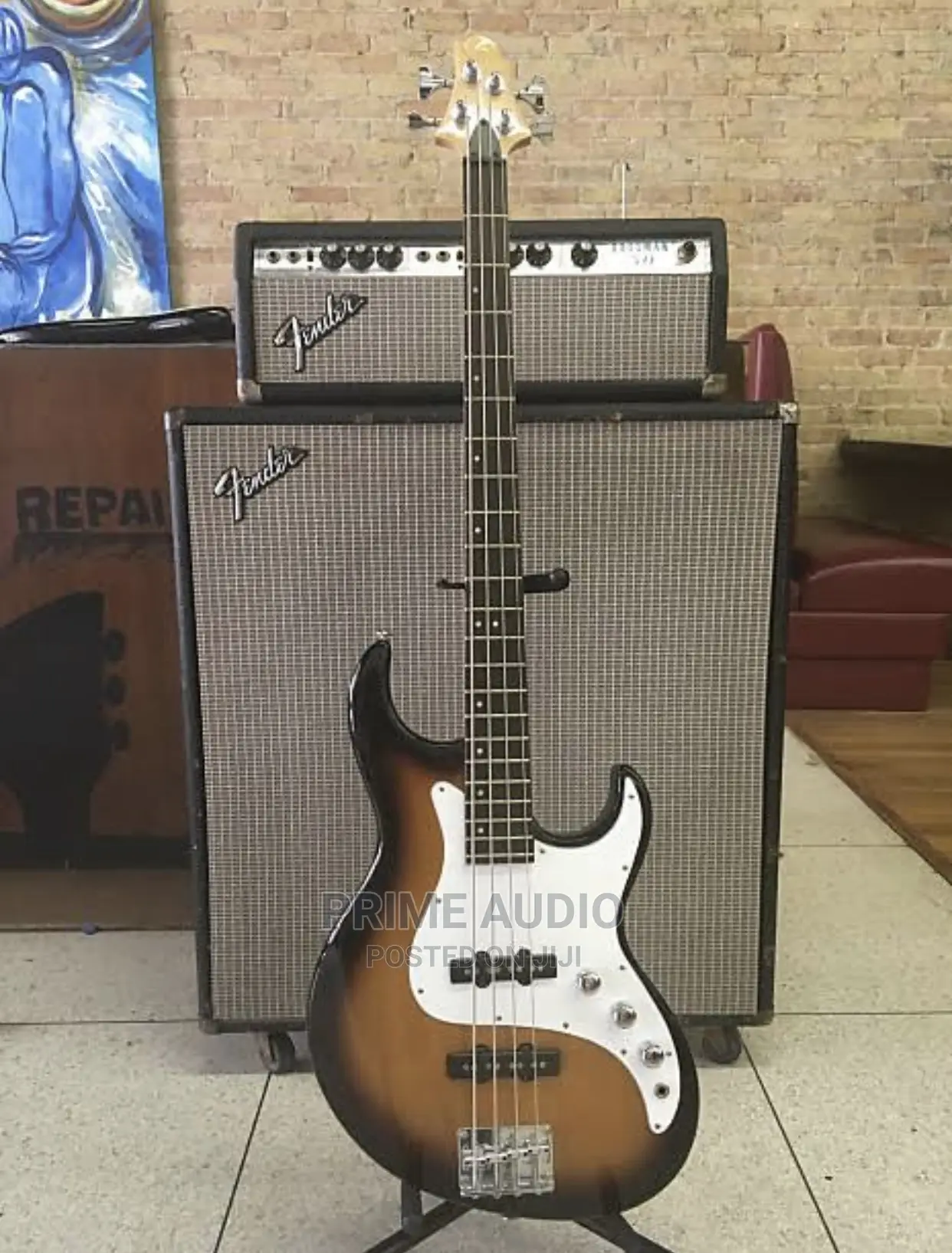 Original Samick Grey Bennett Fairlane FN 4 Bass Guitars