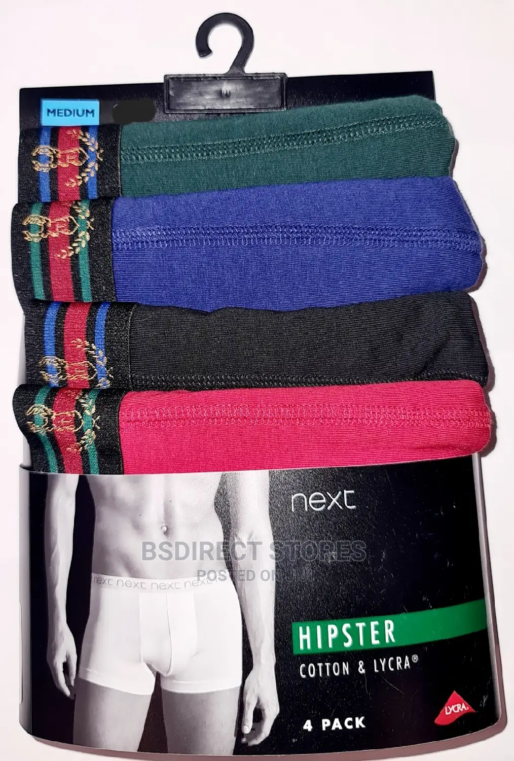 NEXT Hipsters Bright Colours Luxury Cotton Boxers Pack of 4