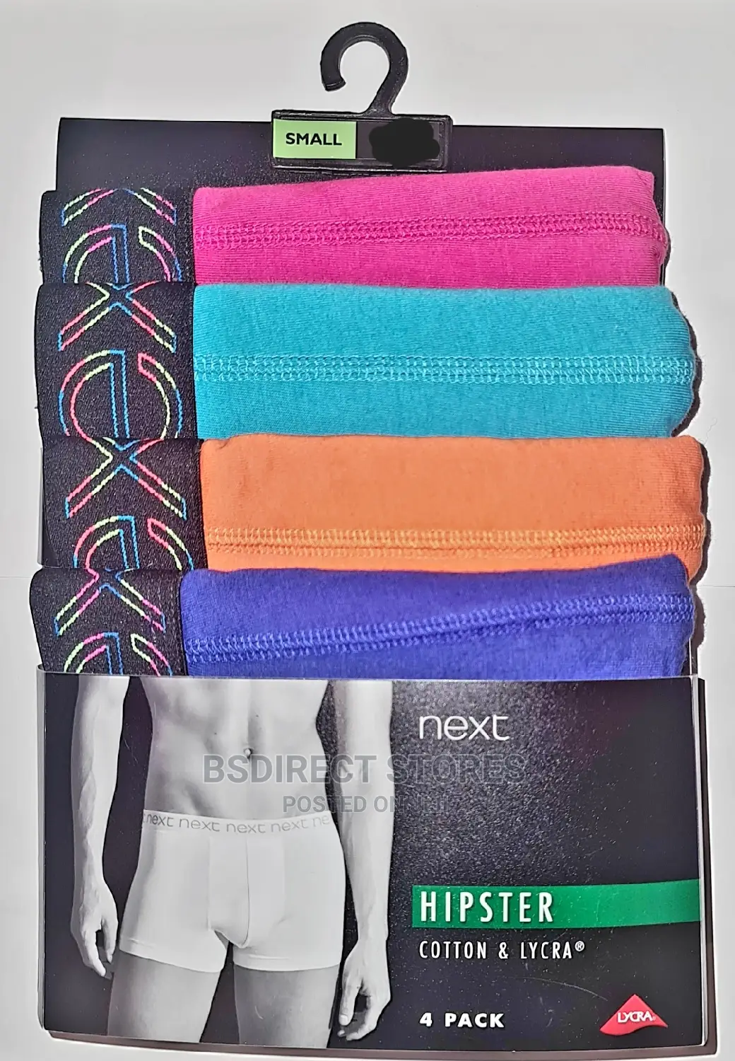 NEXT Hipsters Multi Neon Waistband Luxury Boxers Pack of 4
