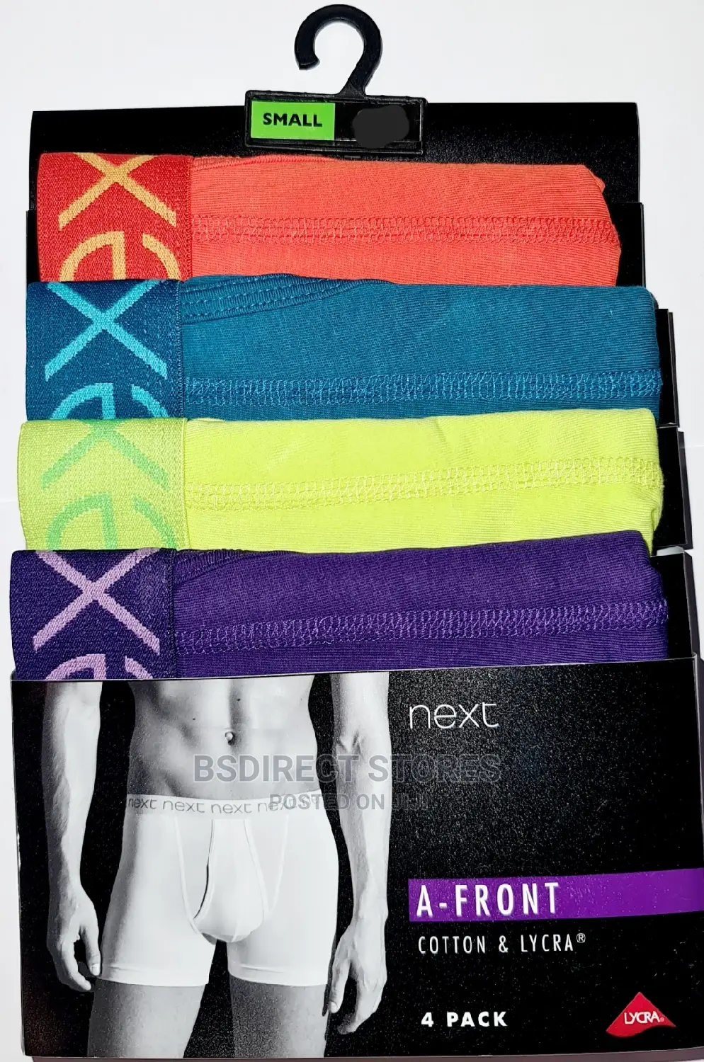 NEXT Hipsters Bright Colours Luxury Cotton Boxers Pack of 4