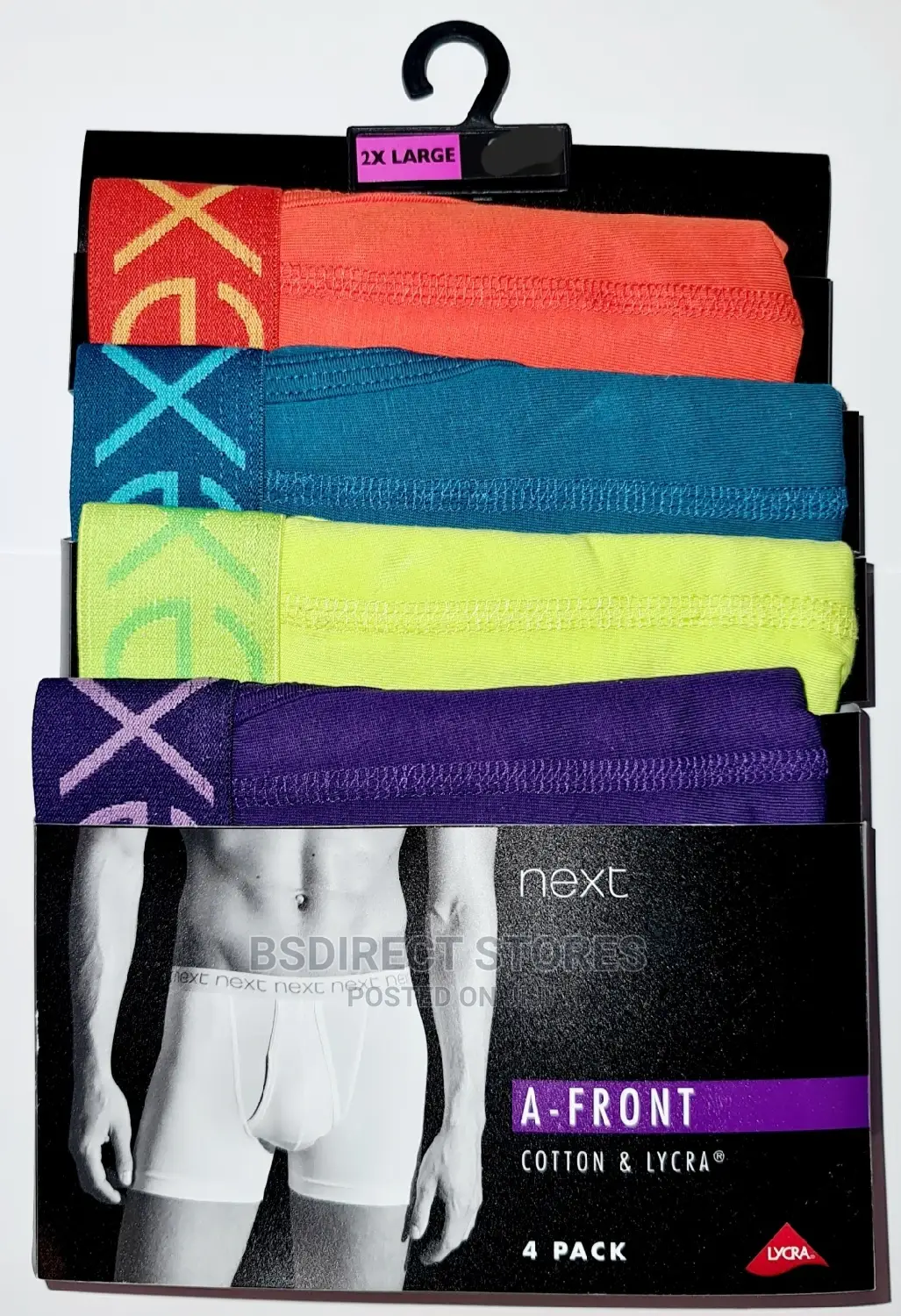 NEXT Hipsters Bright Colours Luxury Cotton Boxers Pack of 4