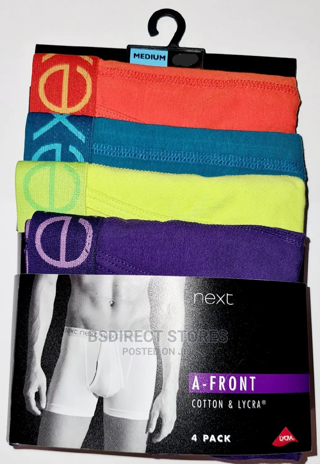 NEXT Hipsters Bright Colours Luxury Cotton Boxers Pack of 4