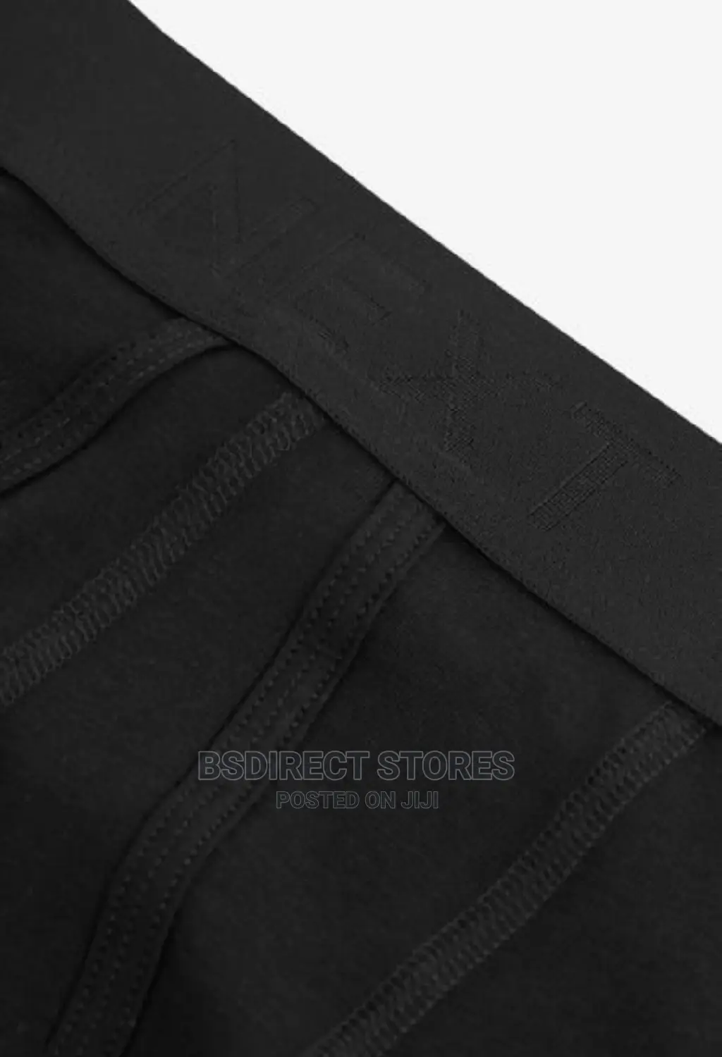 NEXT Signature a-Front Black Luxury Fabric Bamboo Rich Boxer