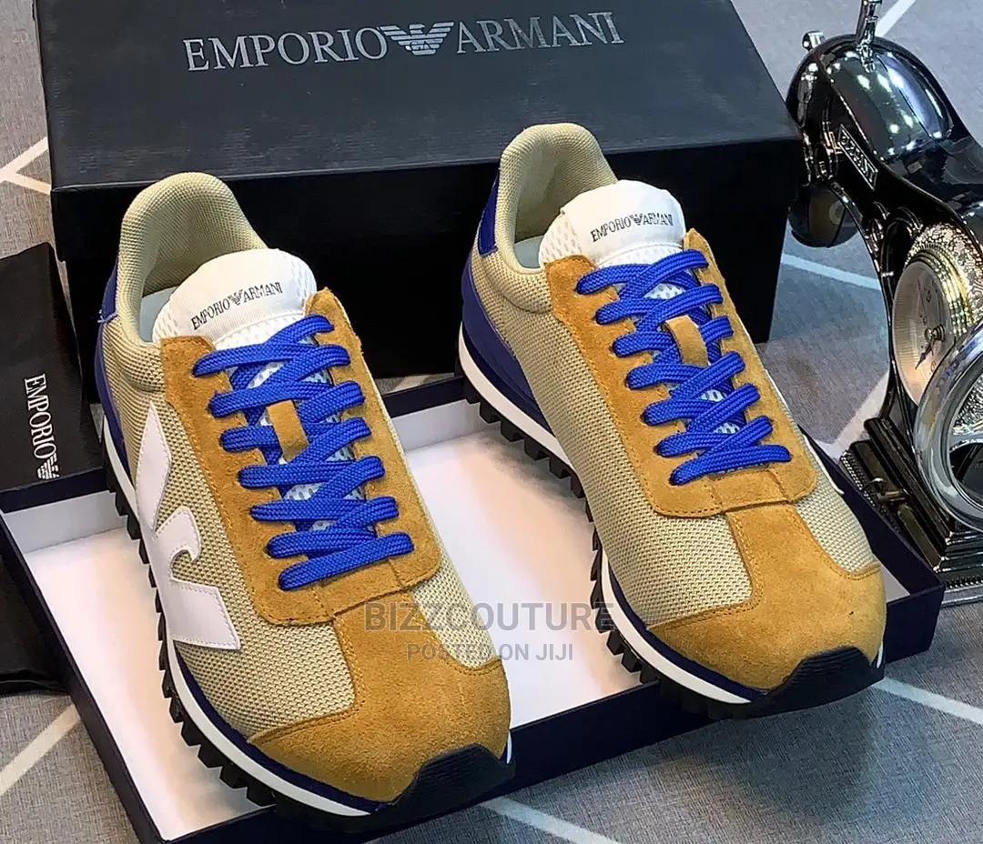 Original EMPORIO ARMANI Luxury Sneakers Available in Store