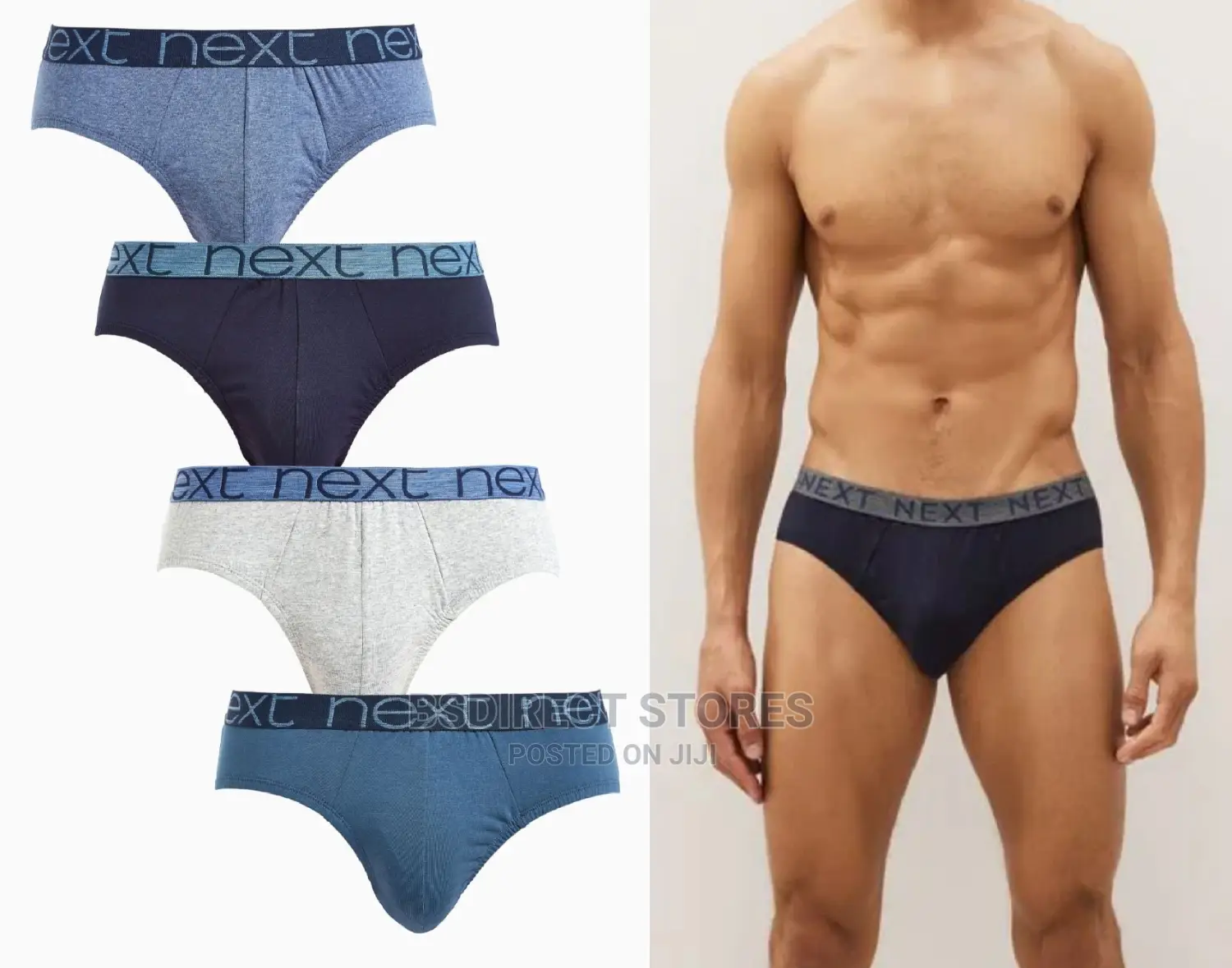 NEXT Blues Hipsters Briefs Luxury Men Boxers Pack of 4