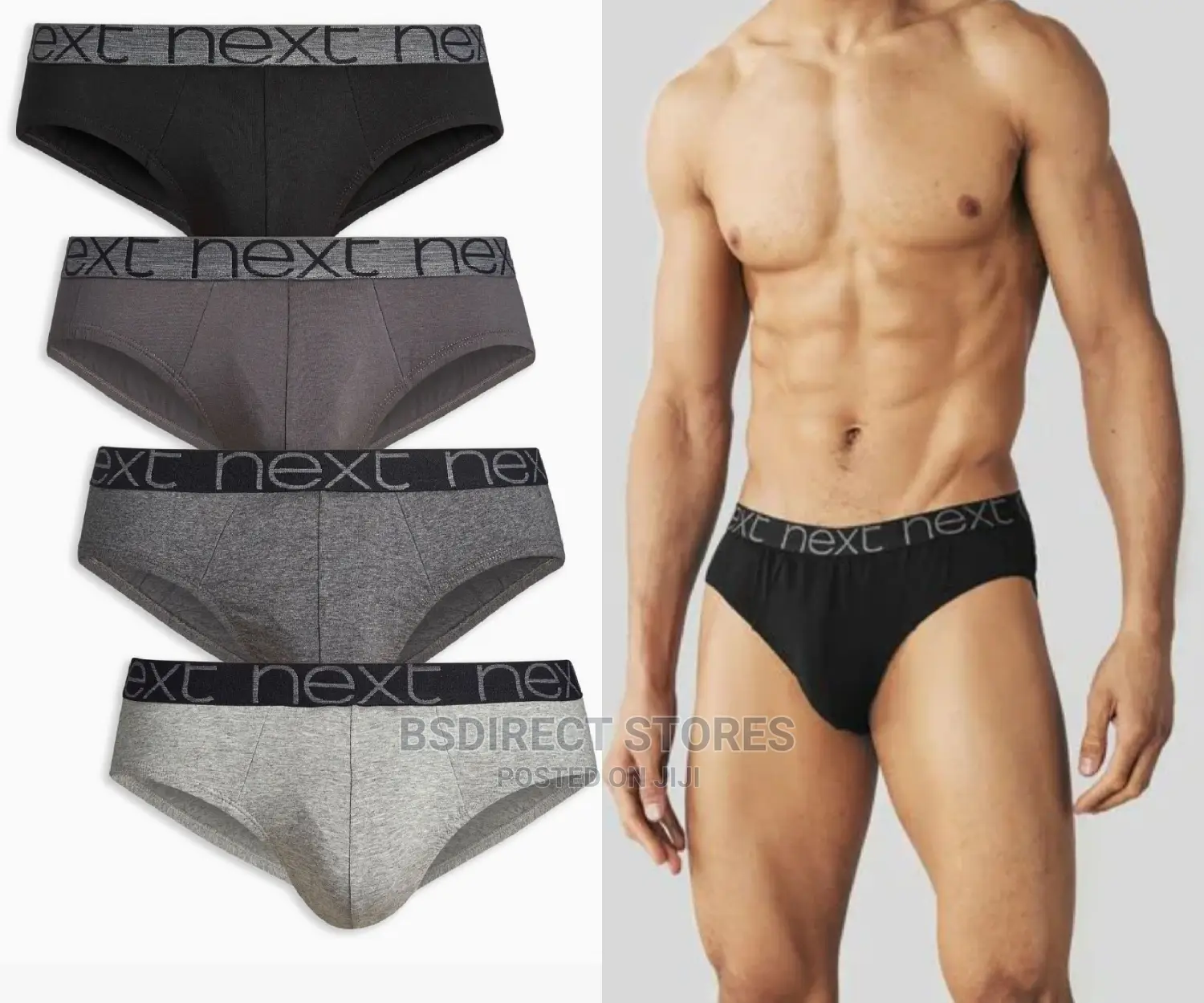 NEXT Grey Mix Hipsters Briefs Luxury Men Boxers Pack Of Four