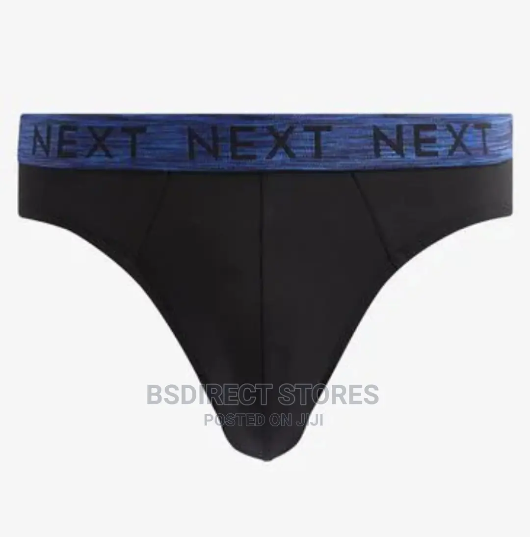 NEXT Black Coloured Waistband Briefs Luxury Boxers Pack of 4